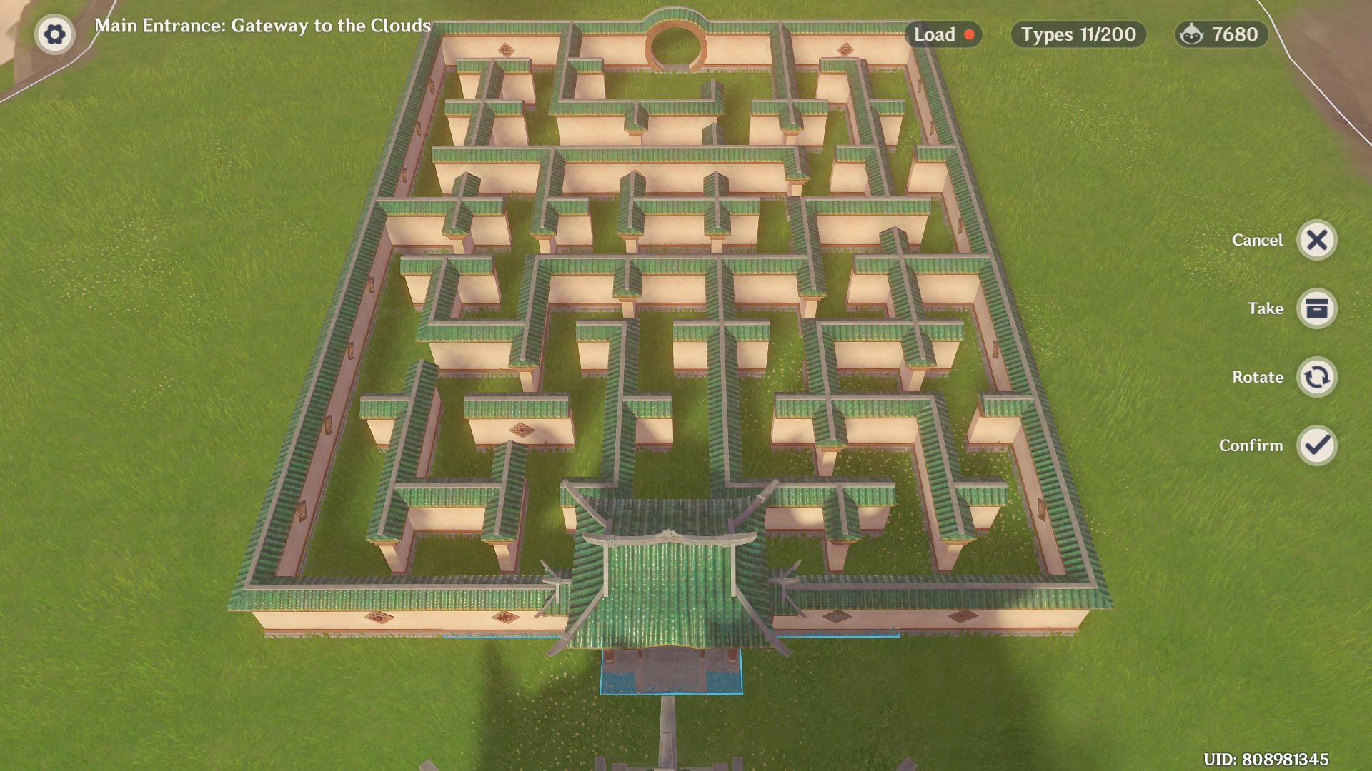 Apparently this is the max load limit for Liyue wall teapot maze