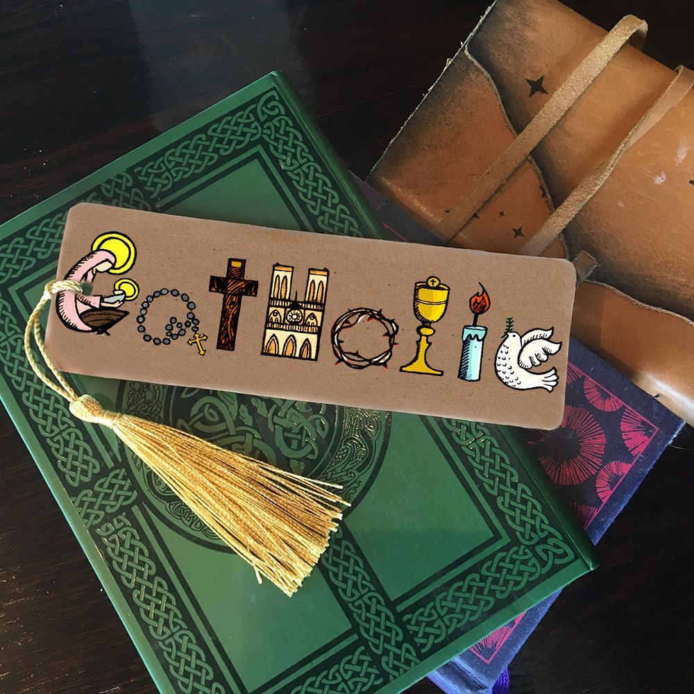 As a convert, I wanted to design a bookmark that reflected this ...
