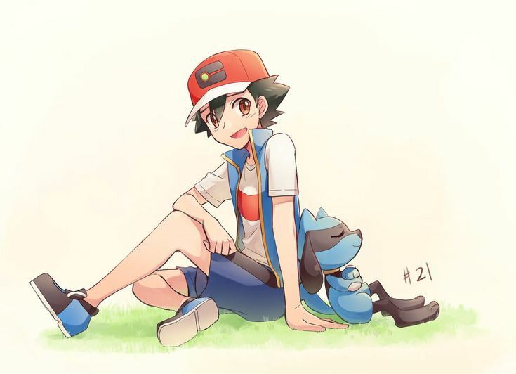 Ash and Riolu from @hioulok | Scrolller