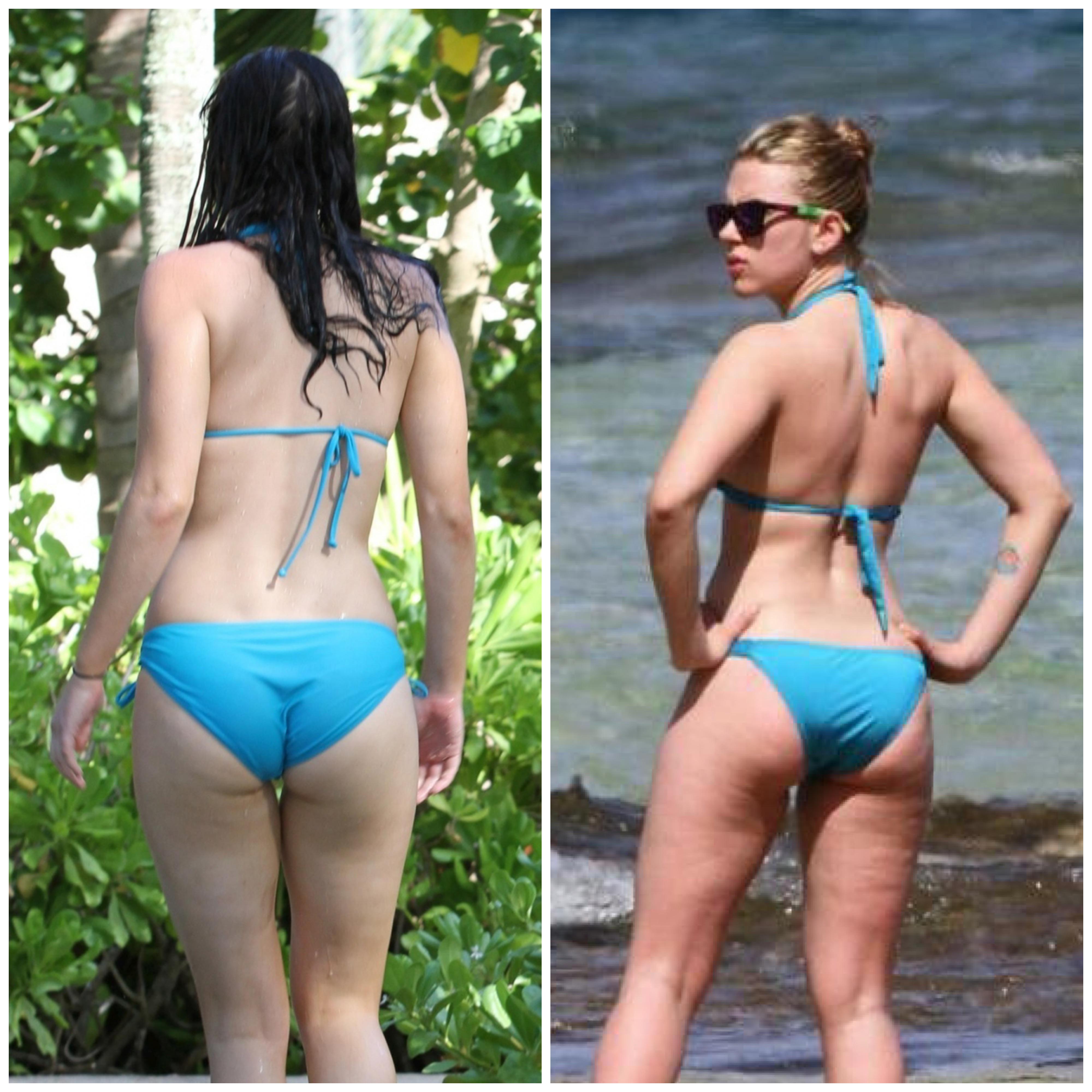 Ass In Bikini Jennifer Lawrence Vs Scarlett Johansson Scrolller