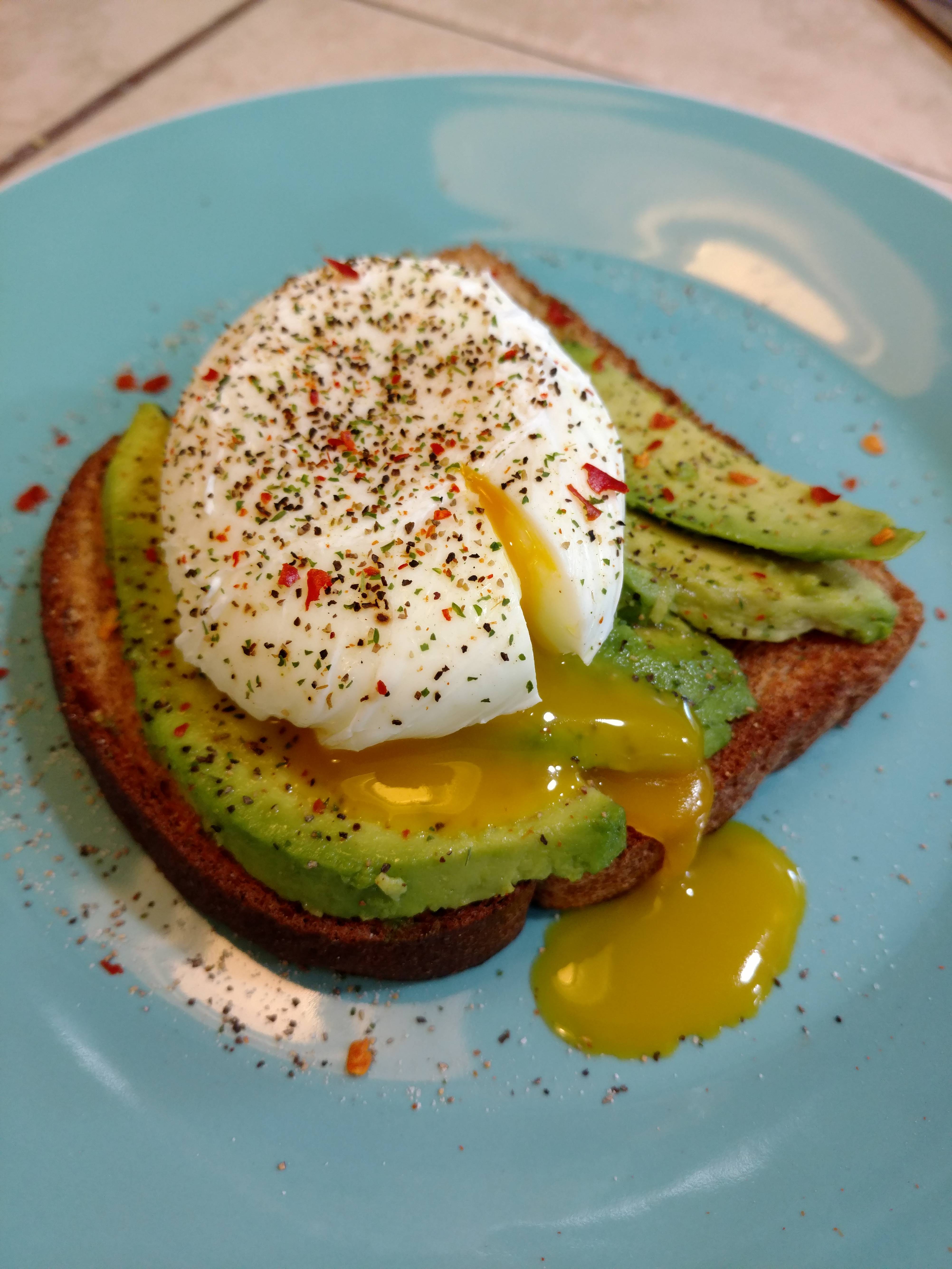 Attempted to poach an egg and it was easier than I expected. Egg on
