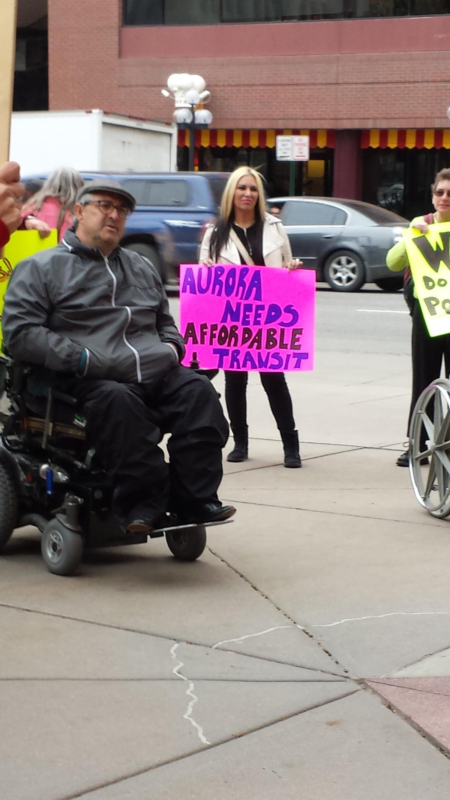 Aurora represented at tonight's RTD Rally! | Scrolller