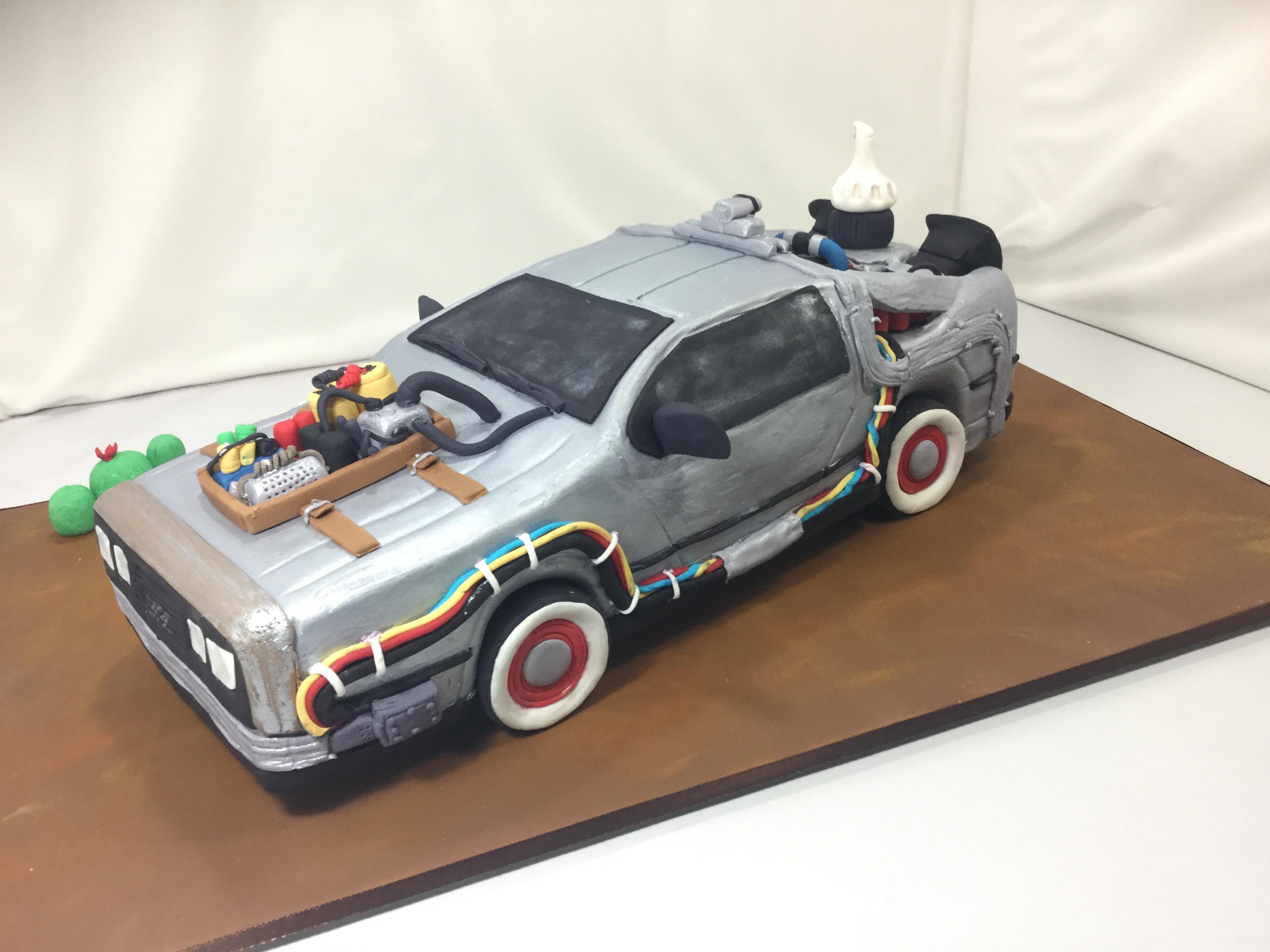 Back To The Future Part III DeLorean Cake my mother made for my ...