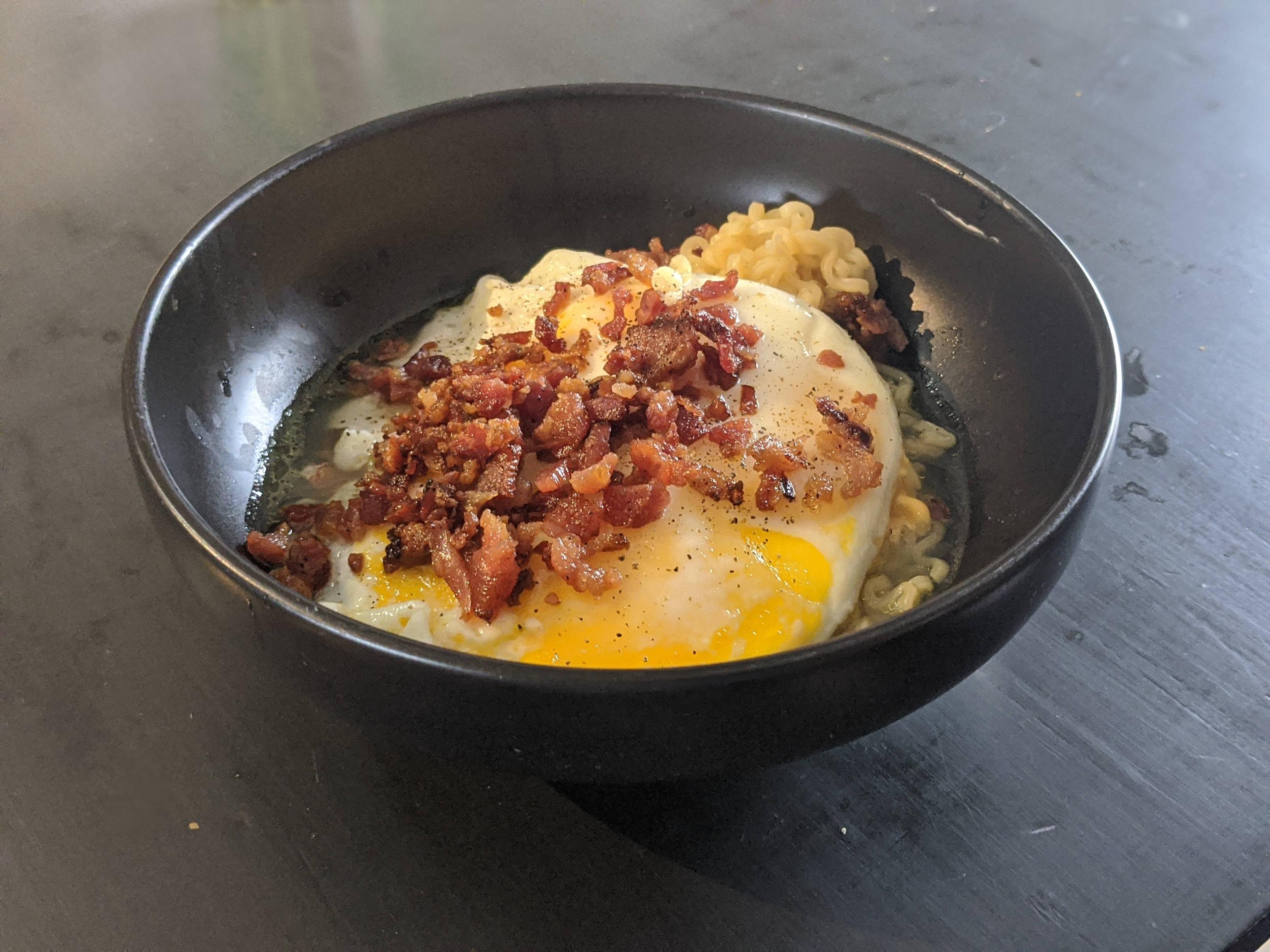 Bacon, egg and cheese ramen Scrolller