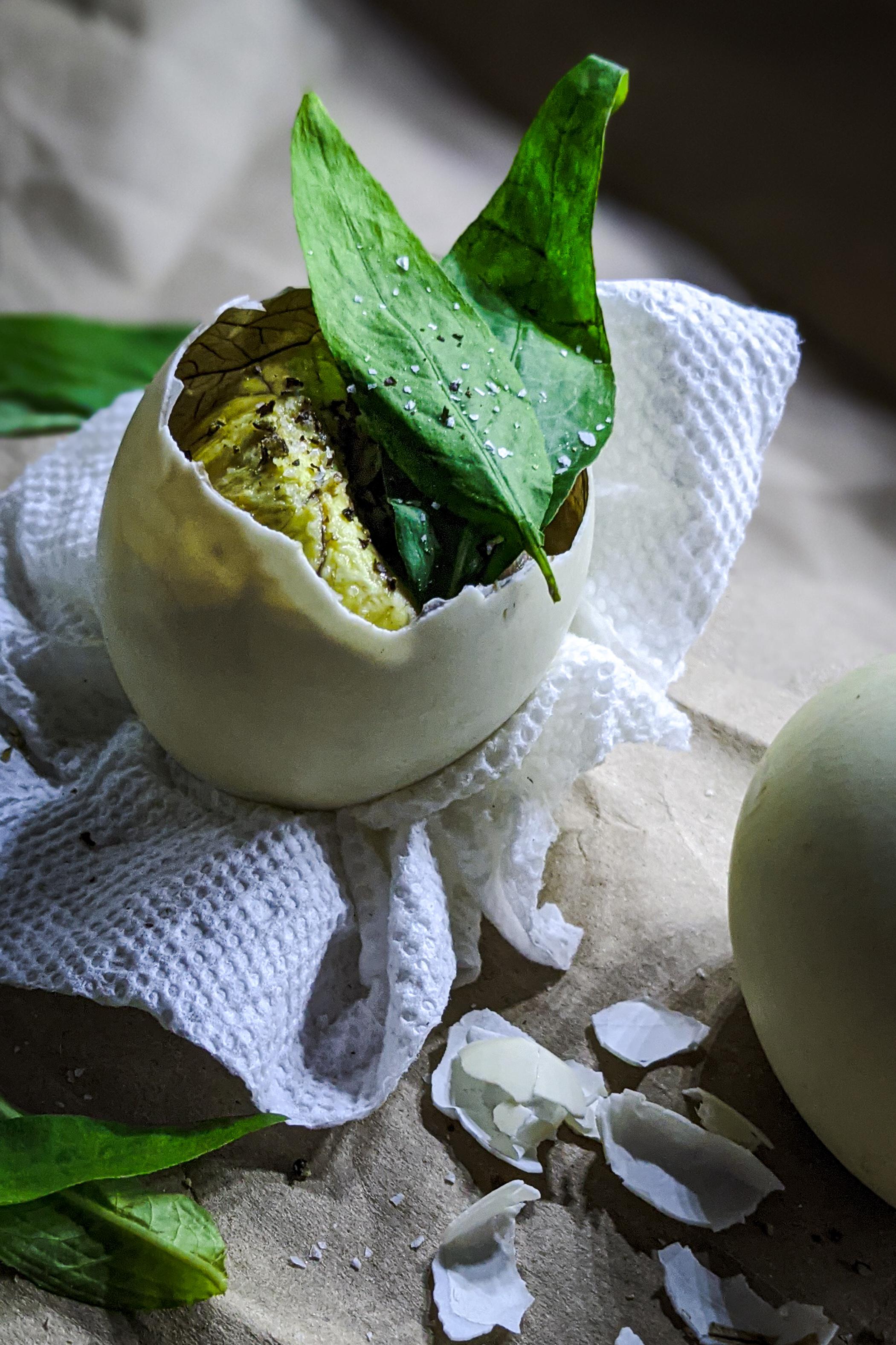 Balut is hard to photograph and make look appealing. Here's my try at ...