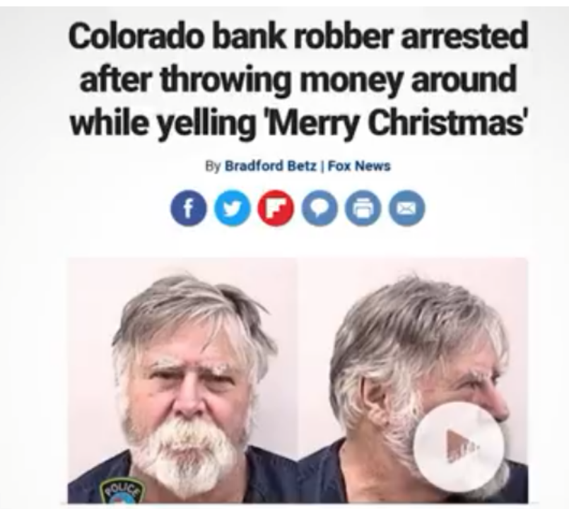 Bank robber gets arrested for throwing money