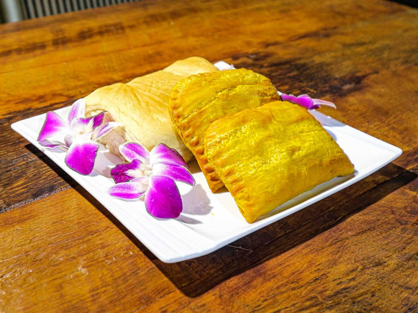 Beef patties and coco bread Scrolller