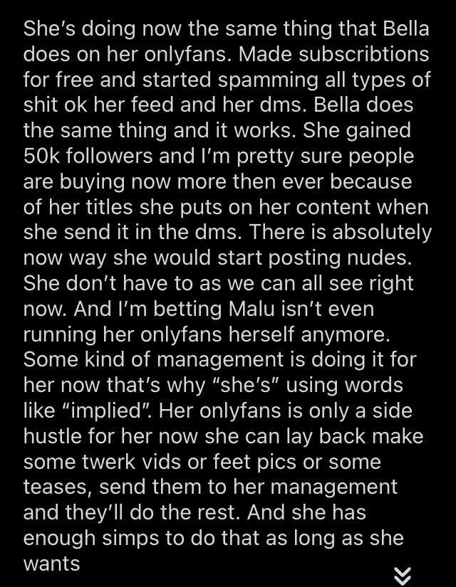 Discover more like Malutrevejo_18: Bella is the reason why she switched up her onlyfans and