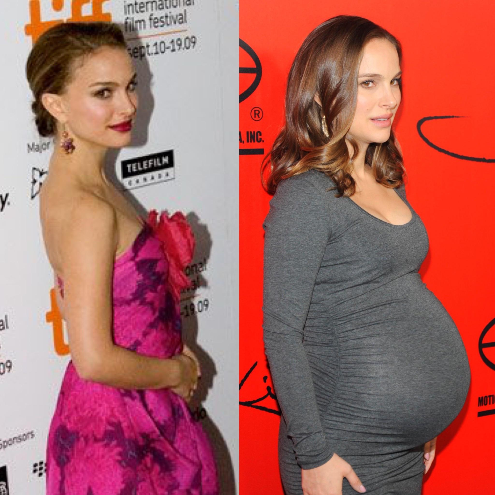 Birthday girl Natalie Portman’s pregnant belly got so big (PREG