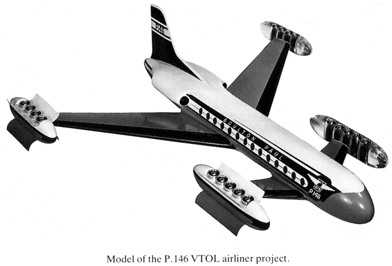 Boulton Paul P146 VTOL airliner concept model | Scrolller