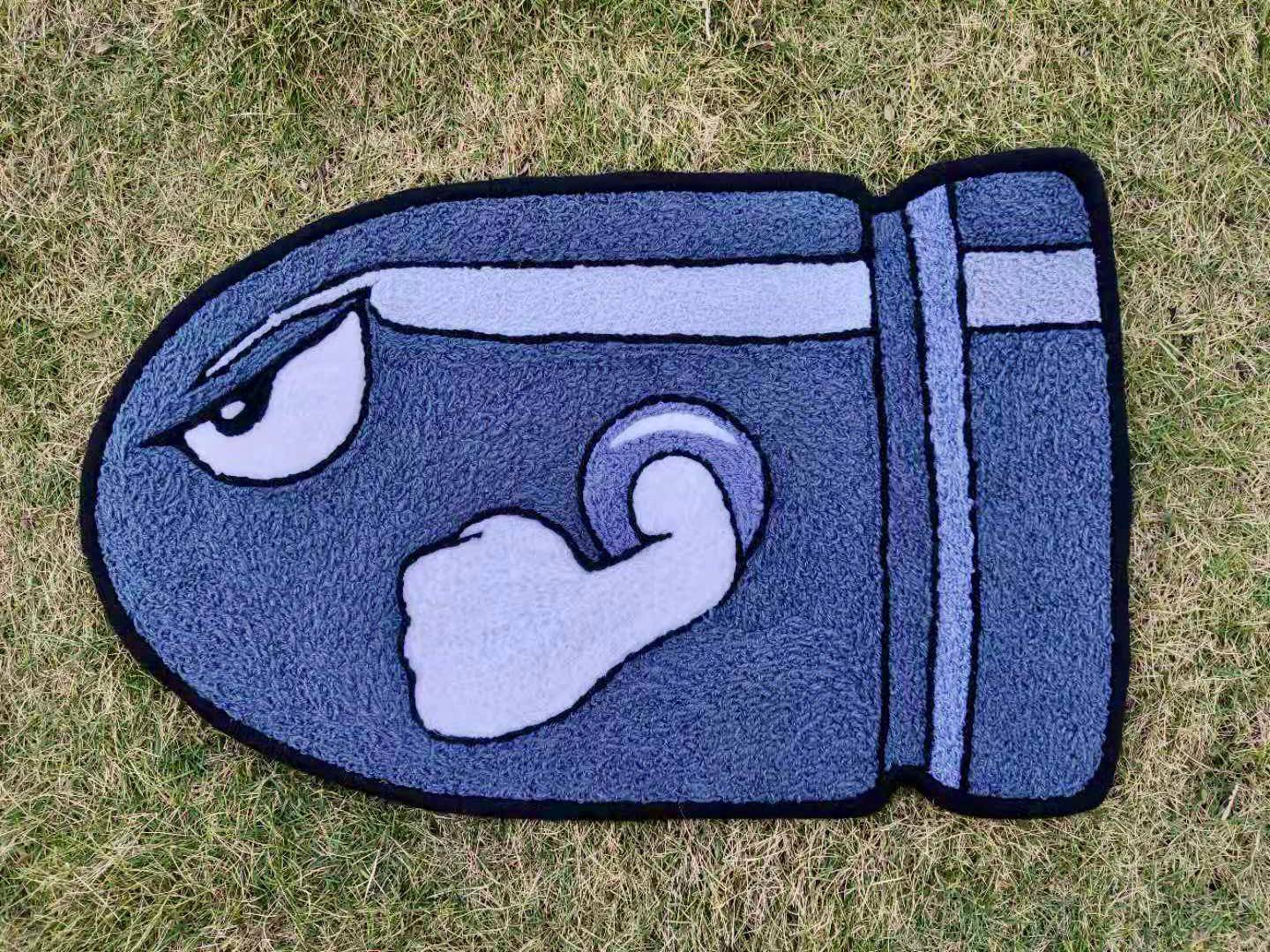 Bullet Bill Rug I made | Scrolller