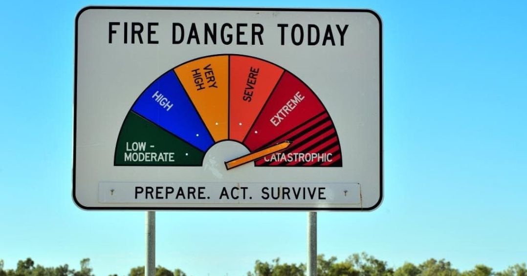 Bush fire rating signs all over Australia | Scrolller