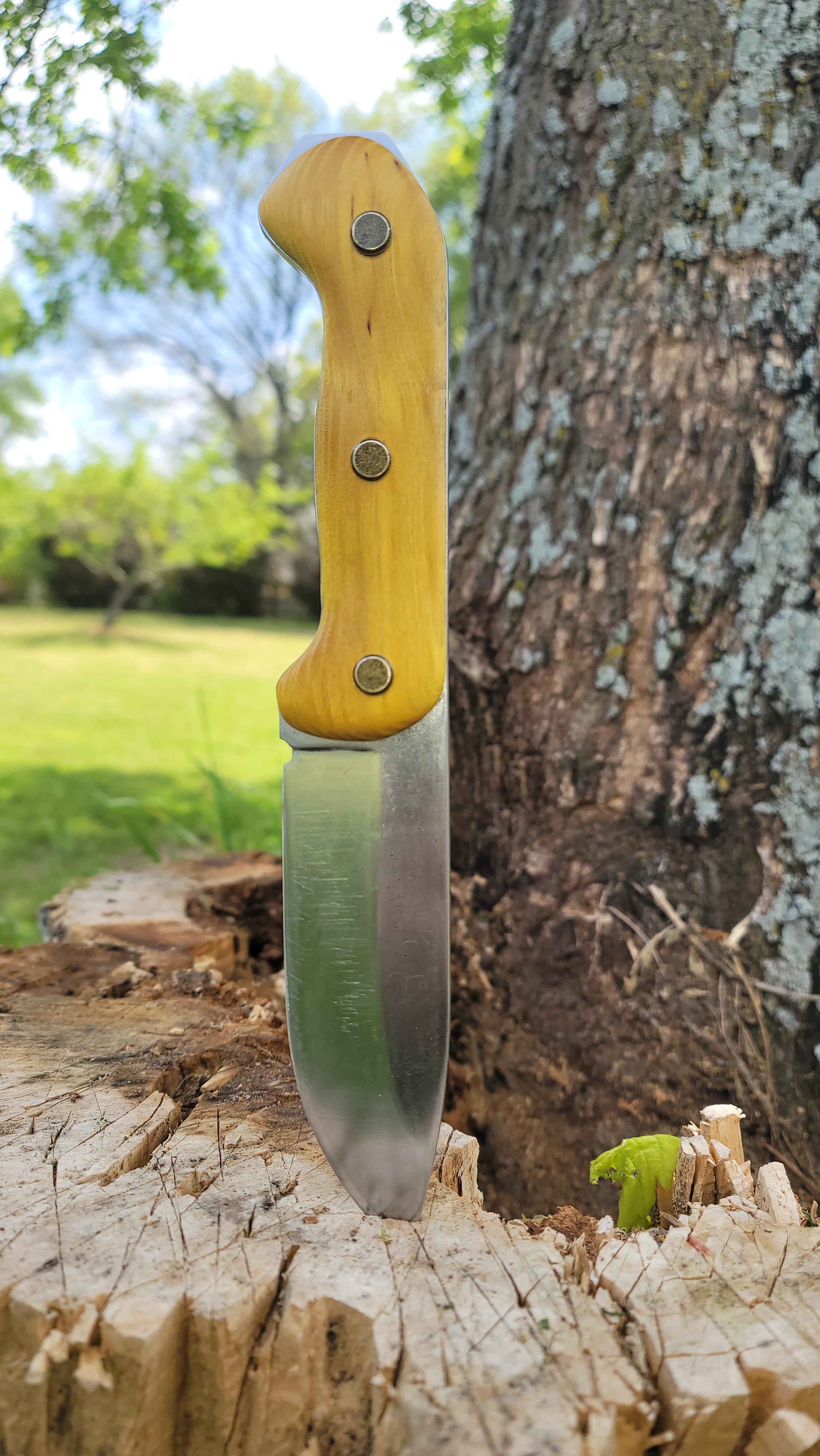 Camp knife was looking worn and I got tired of the tacticool black