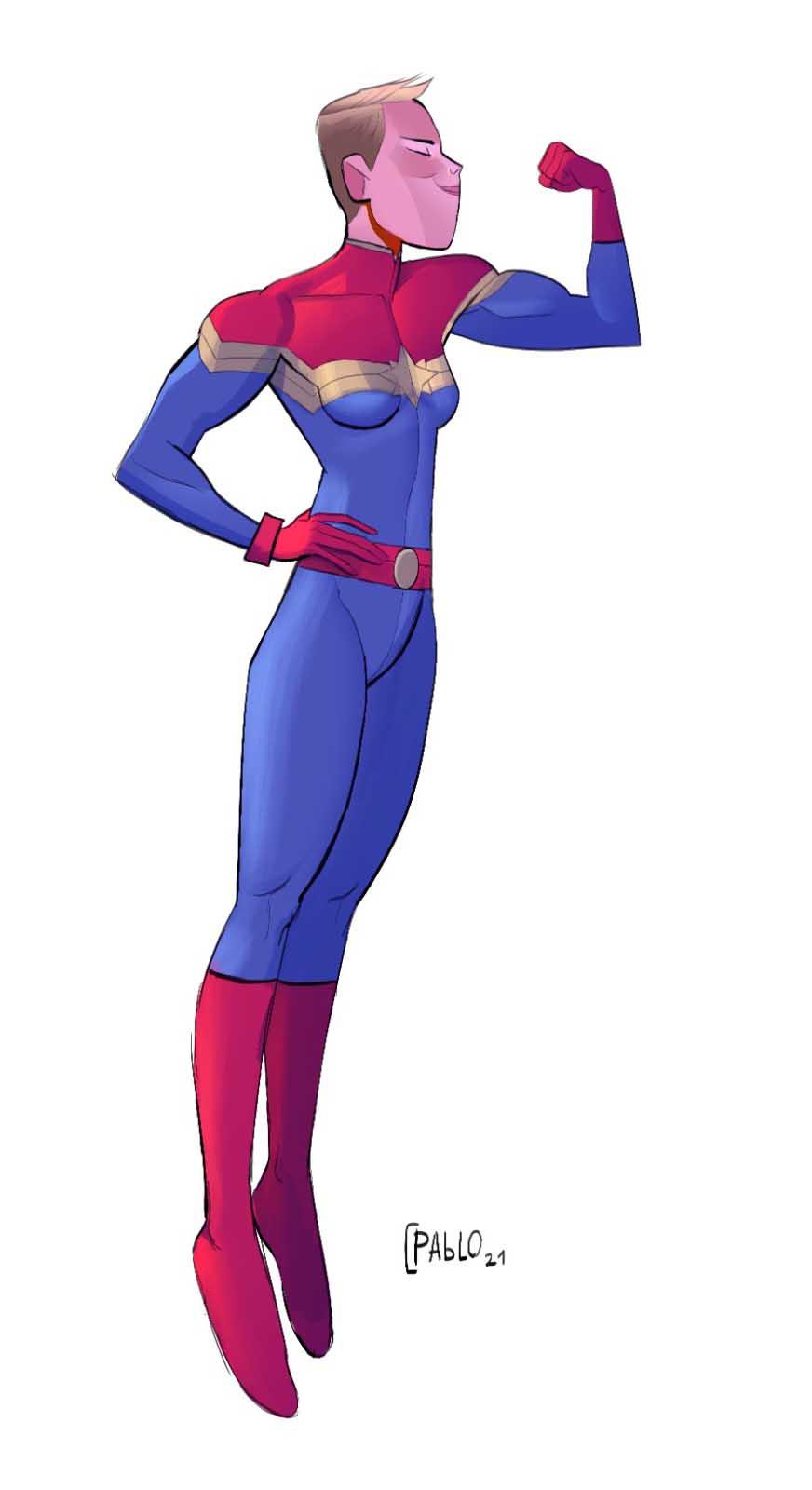Captain Marvel Fanart By Me P Scrolller Captain Marvel Fanart By Me P Scrolller