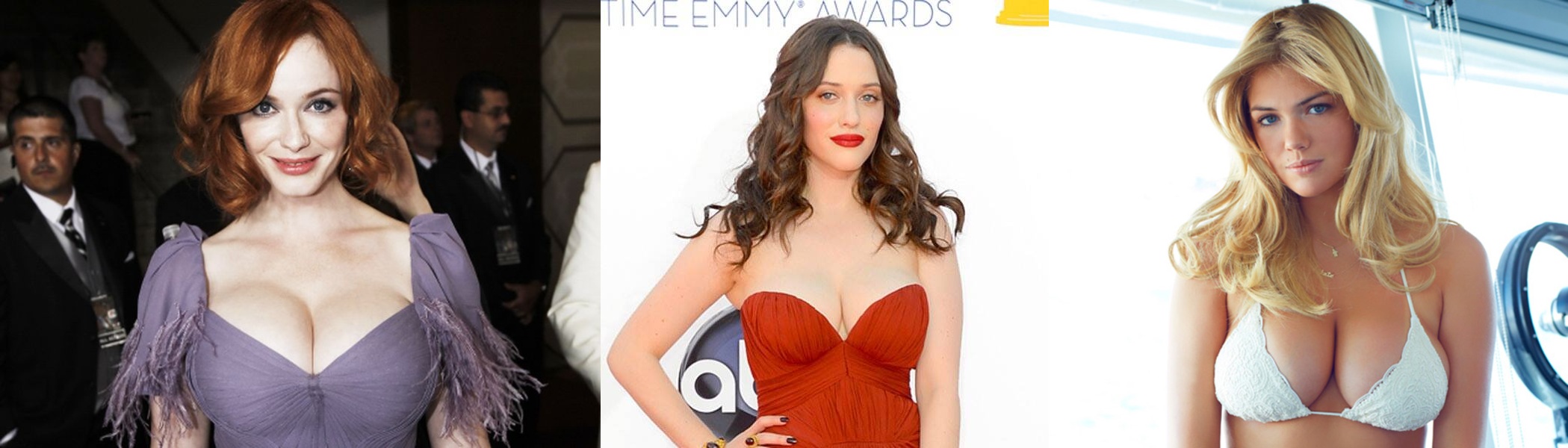 Chistina Hendricks Vs Kat Dennings Vs Kate Upton Hottest Boobs Scrolller