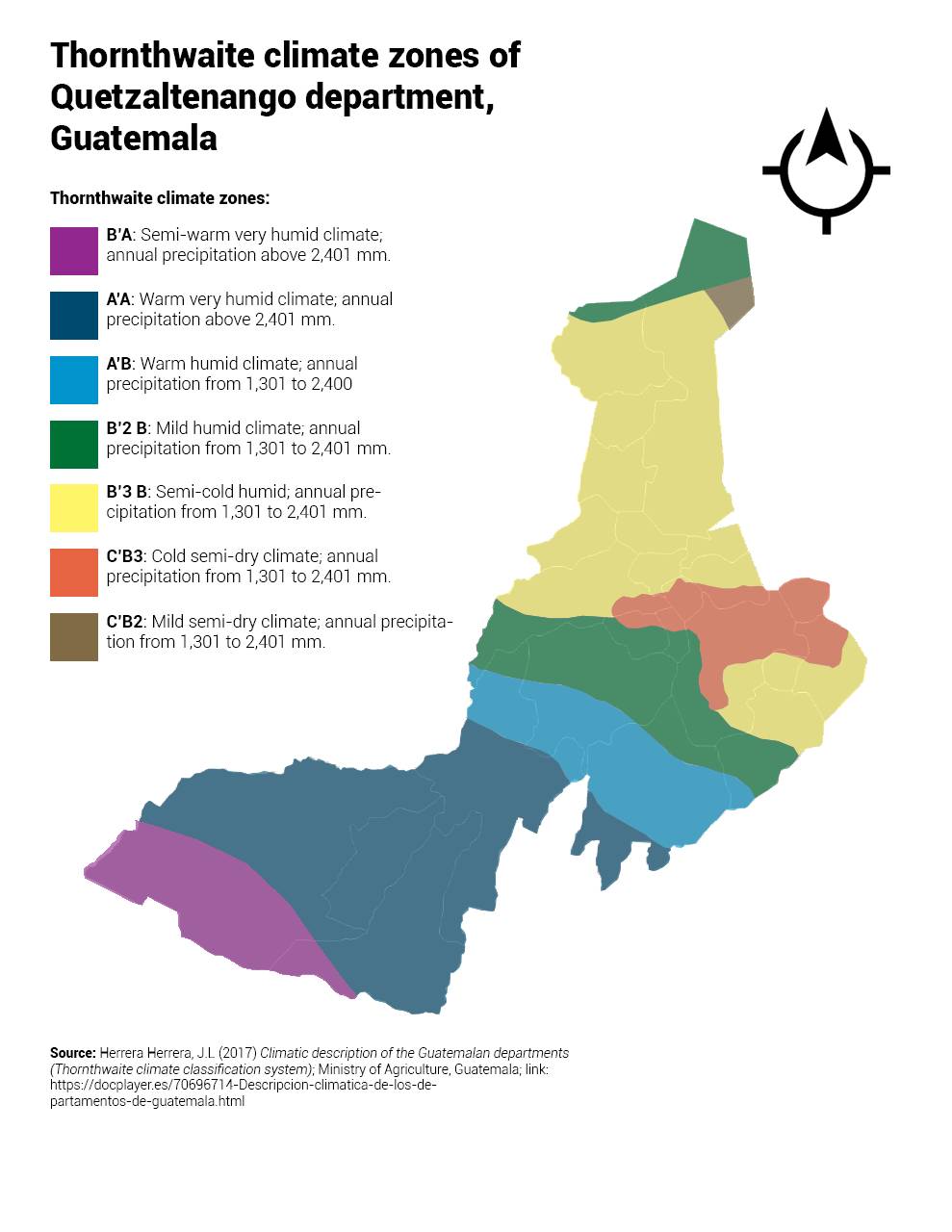 Climate Zones Of Quetzaltenango Department Guatemala Scrolller