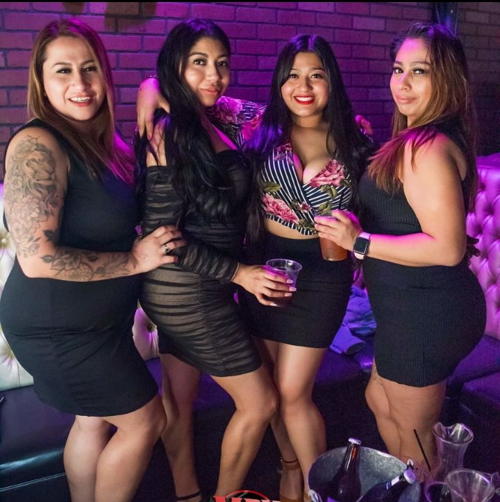 Clubbing in short black dresses | Scrolller