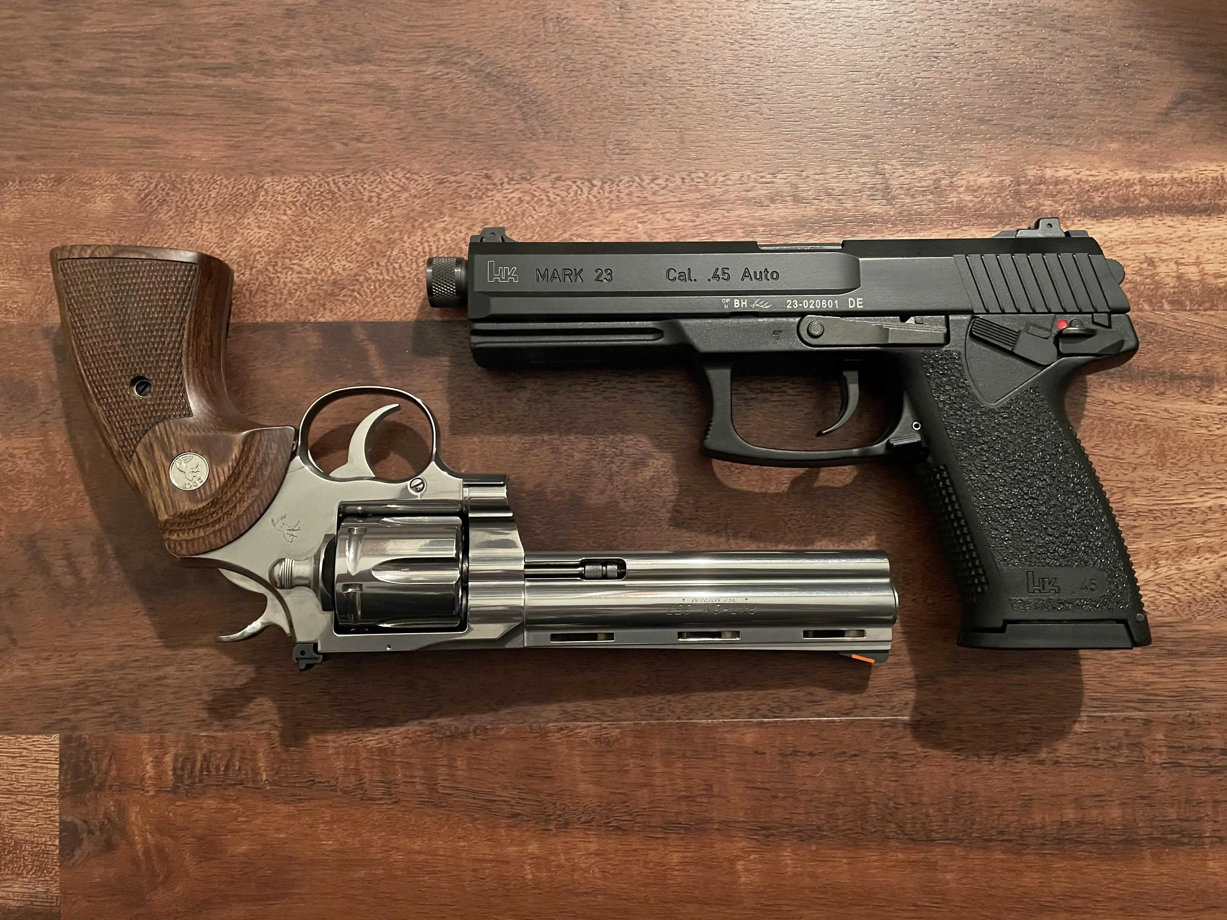 Colt 2020 Python and HK Mark 23, enough said