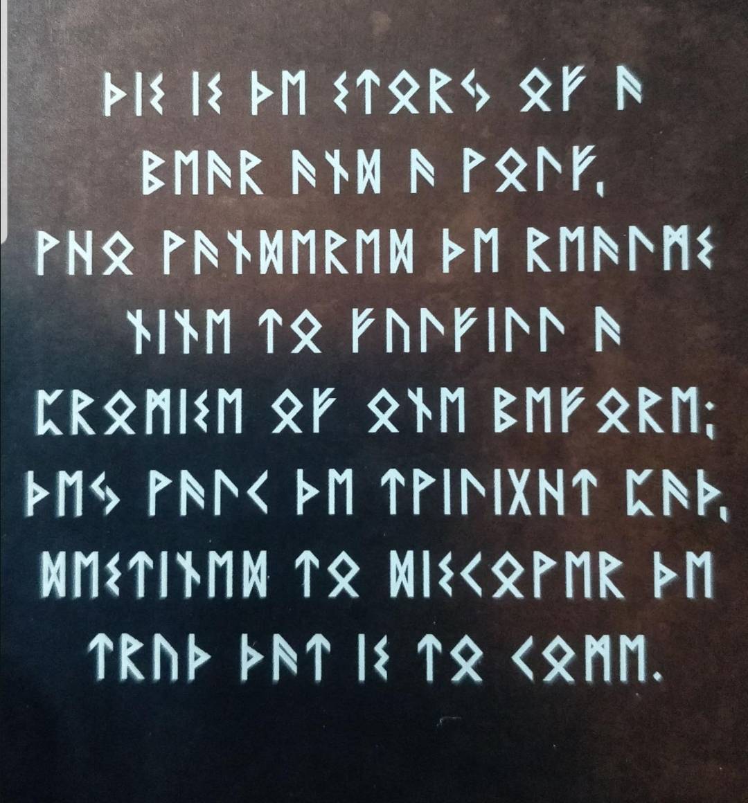 Correct me if I'm wrong but for the runes in God of War they used elder ...
