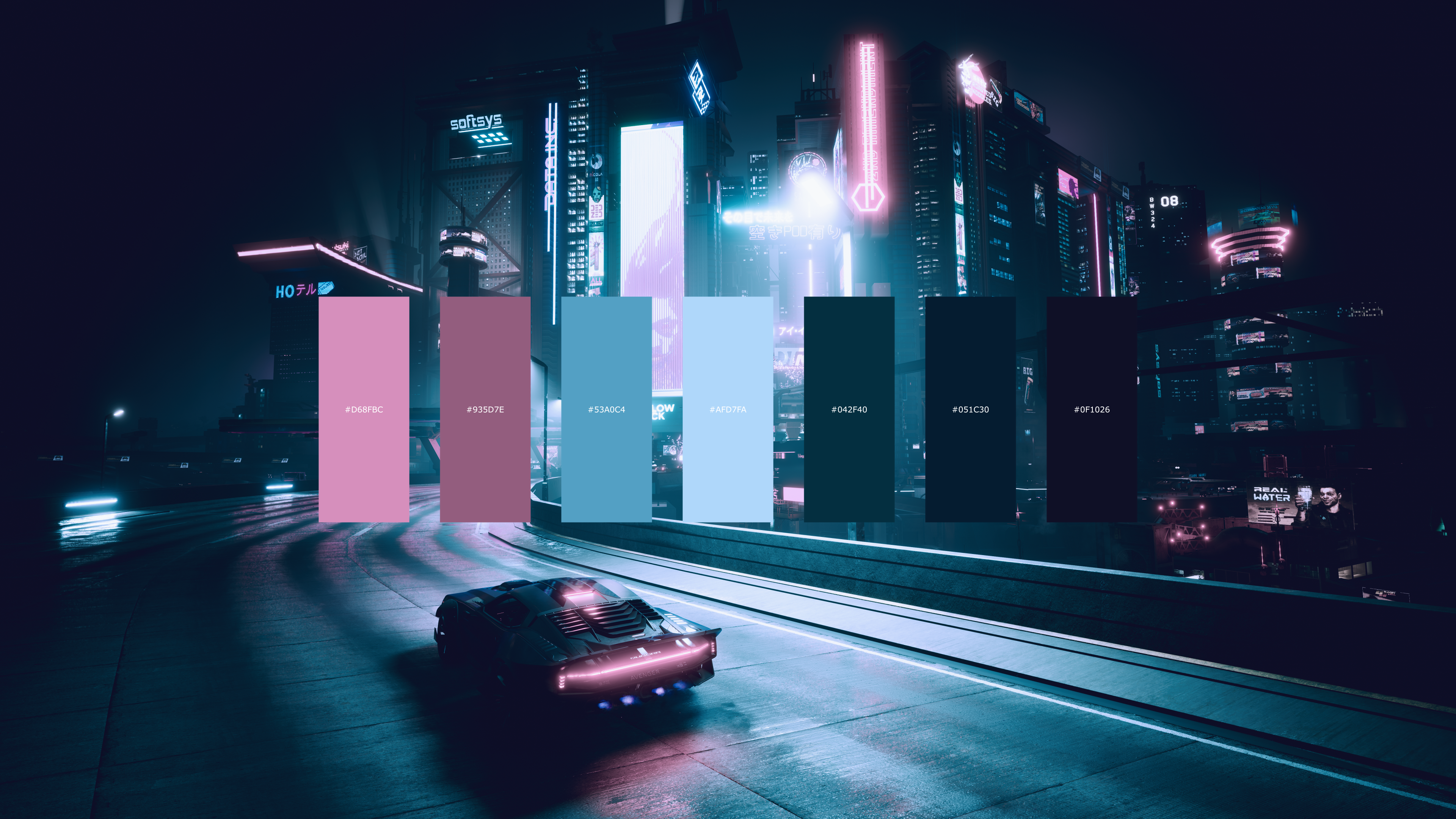 Cyberpunk 2077 color palette [3840X2160] | Scrolller