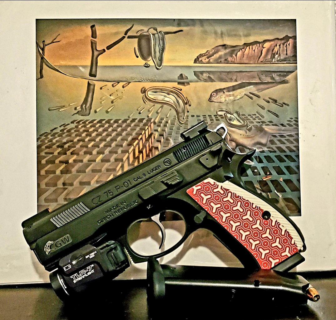 CZ P01, Cajun Gun Works propackage, StreamLight TLR7, TRUGLO TFX pro