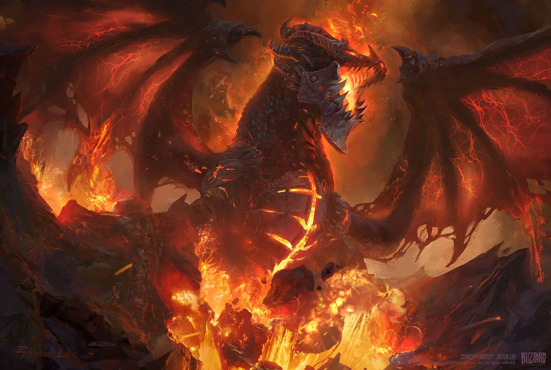 [/r/BadAssDragons] Deathwing by Peter Lee | Scrolller