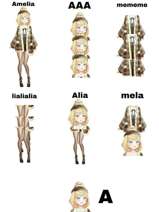 Different types of Amelia Watson | Scrolller