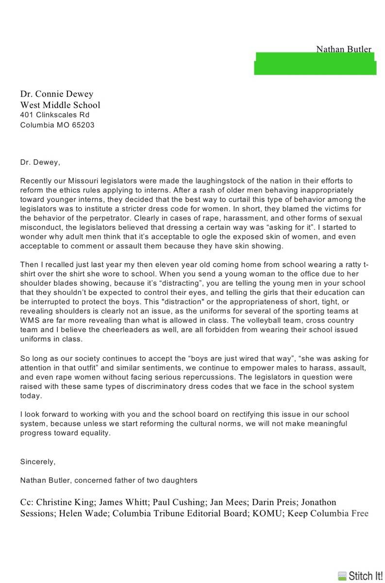 Dress code problems in CPS Scrolller