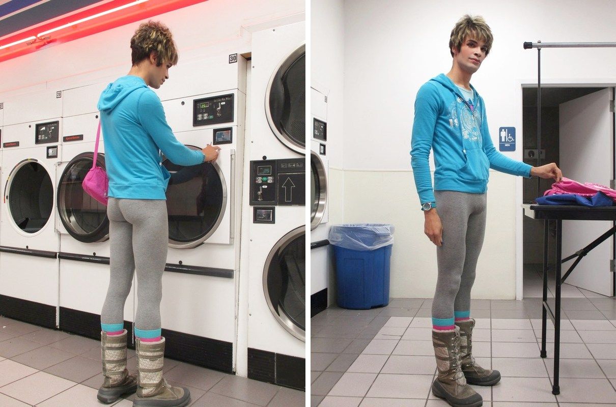 Dressed Colourful At The Laundromat | Scrolller