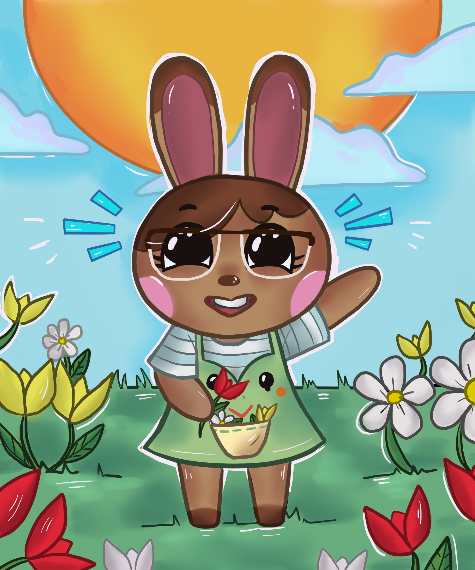 Drew My Friend As An Animal Crossing Character! | Scrolller