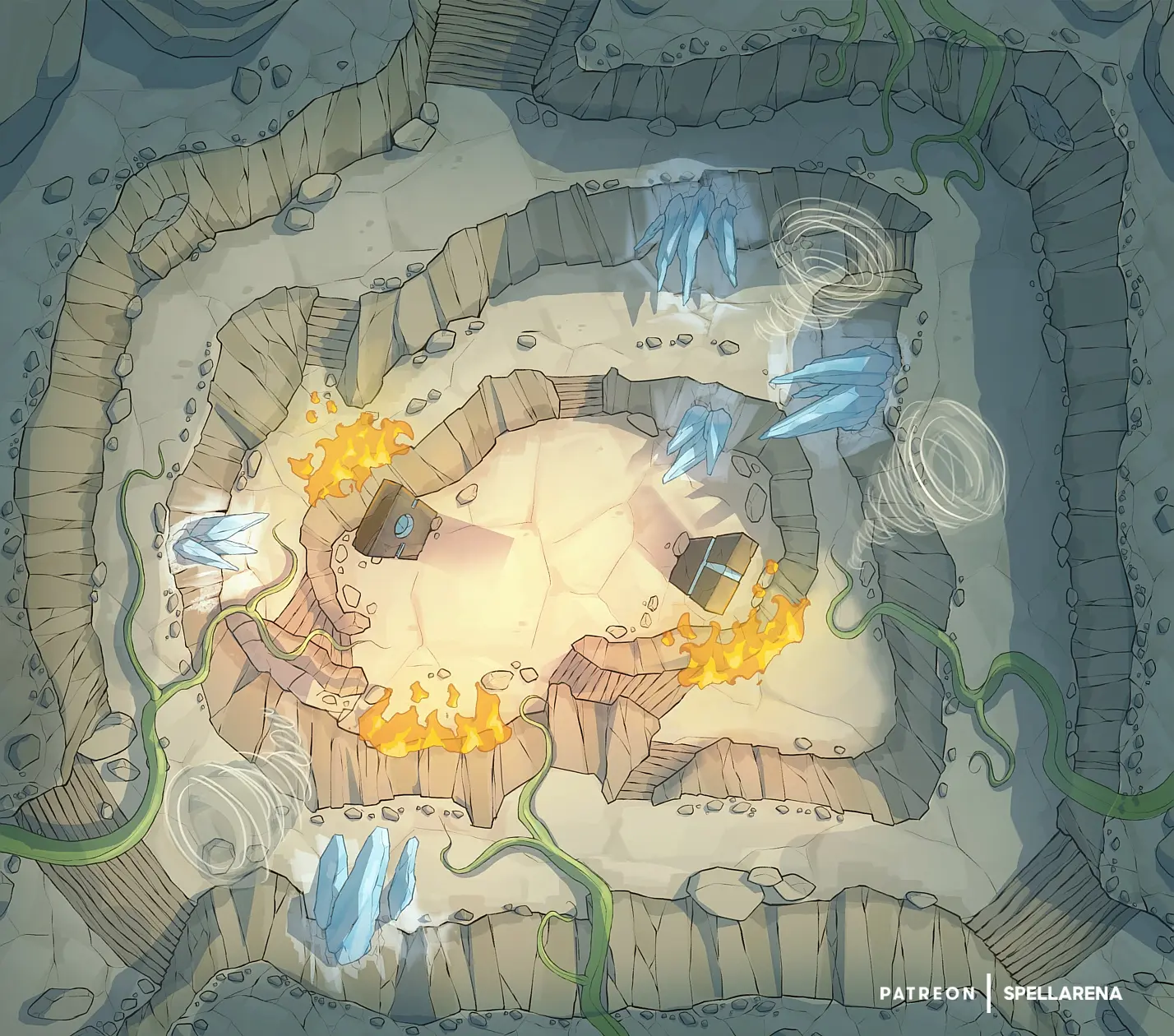 Elemental Mountain [34x34]. This map will definitely be a nice touch to ...
