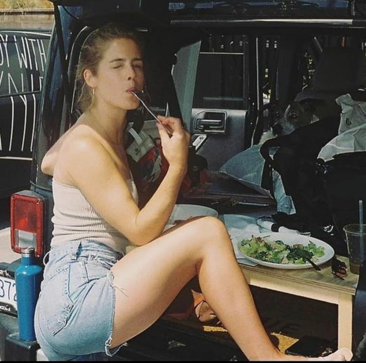 Emily Bett Rickards' famous ass on display and draining fans since 2012