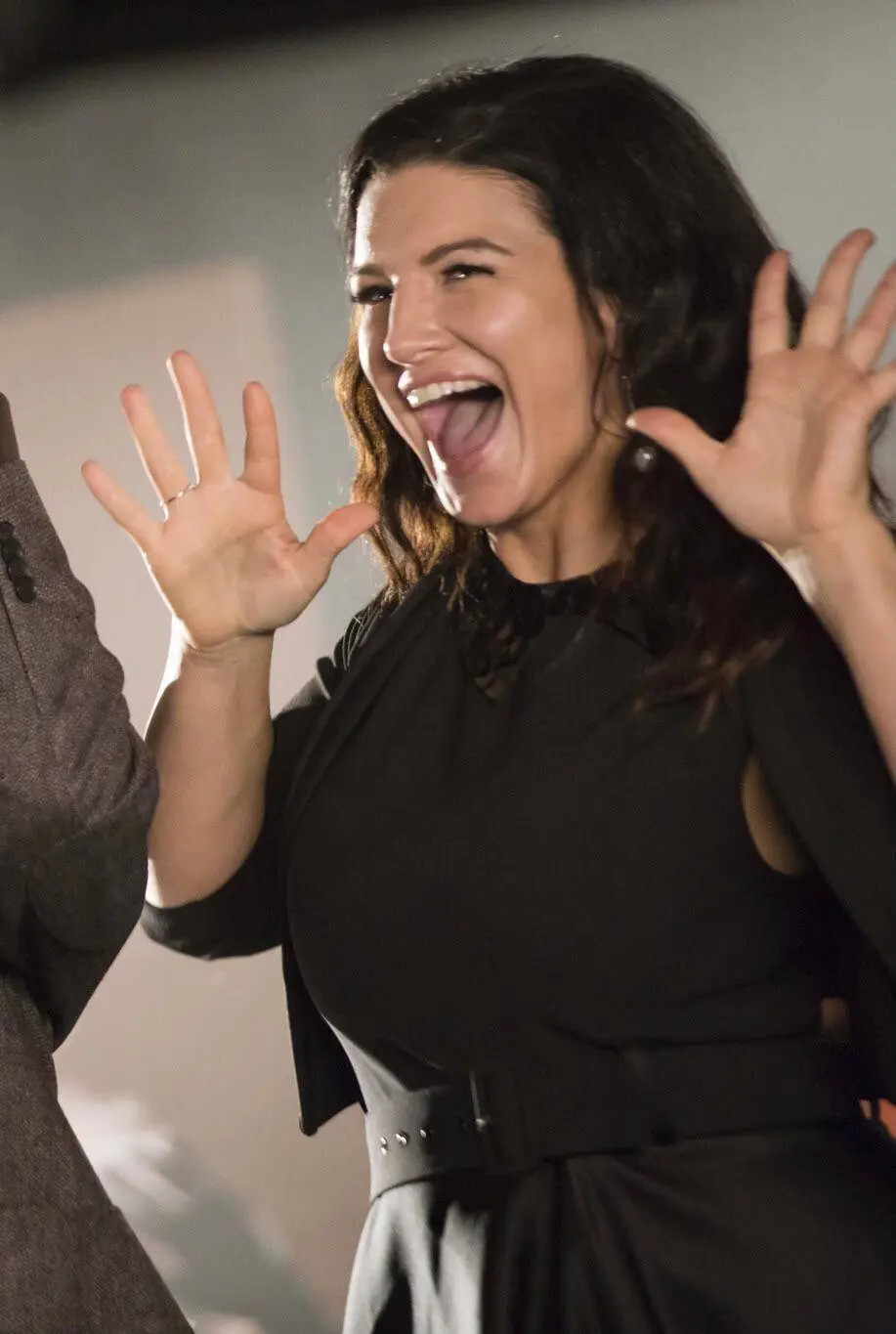 Excited Gina Carano