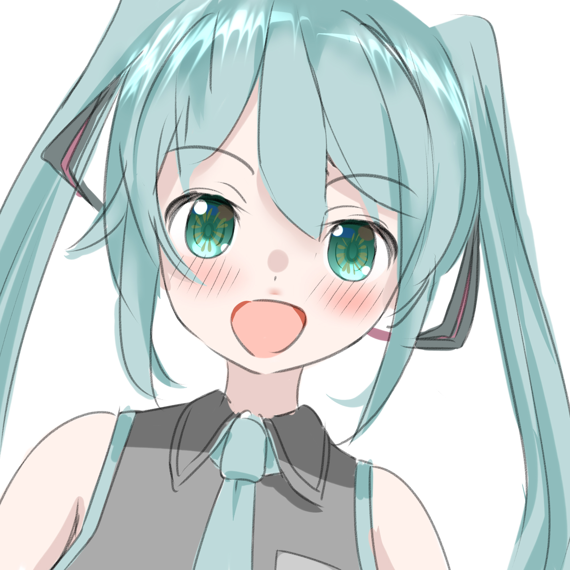 Excited Miku Vocaloid Scrolller