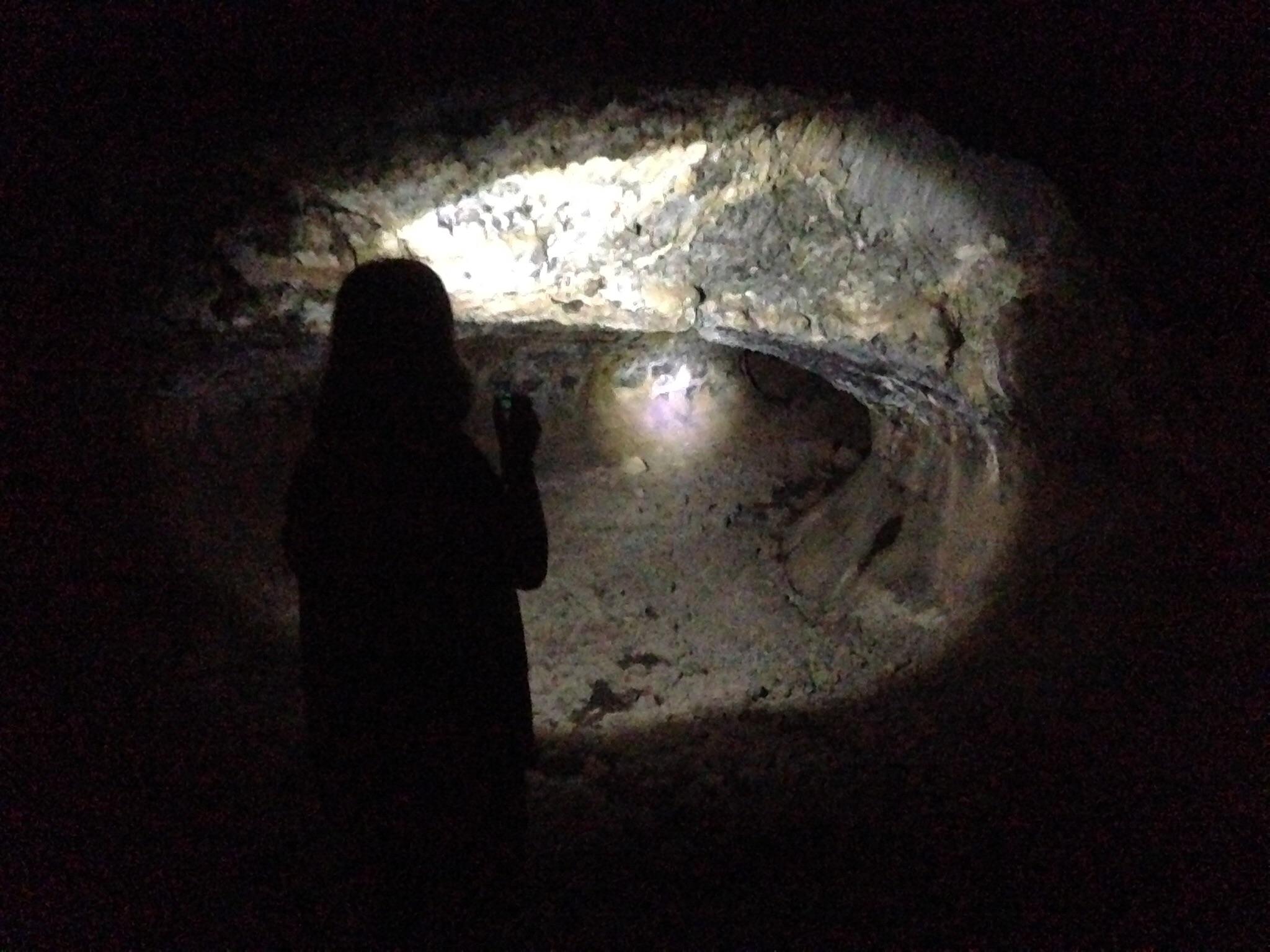 Exploring lava tubes at Lava Beds National Monument [OC] [2048x1536