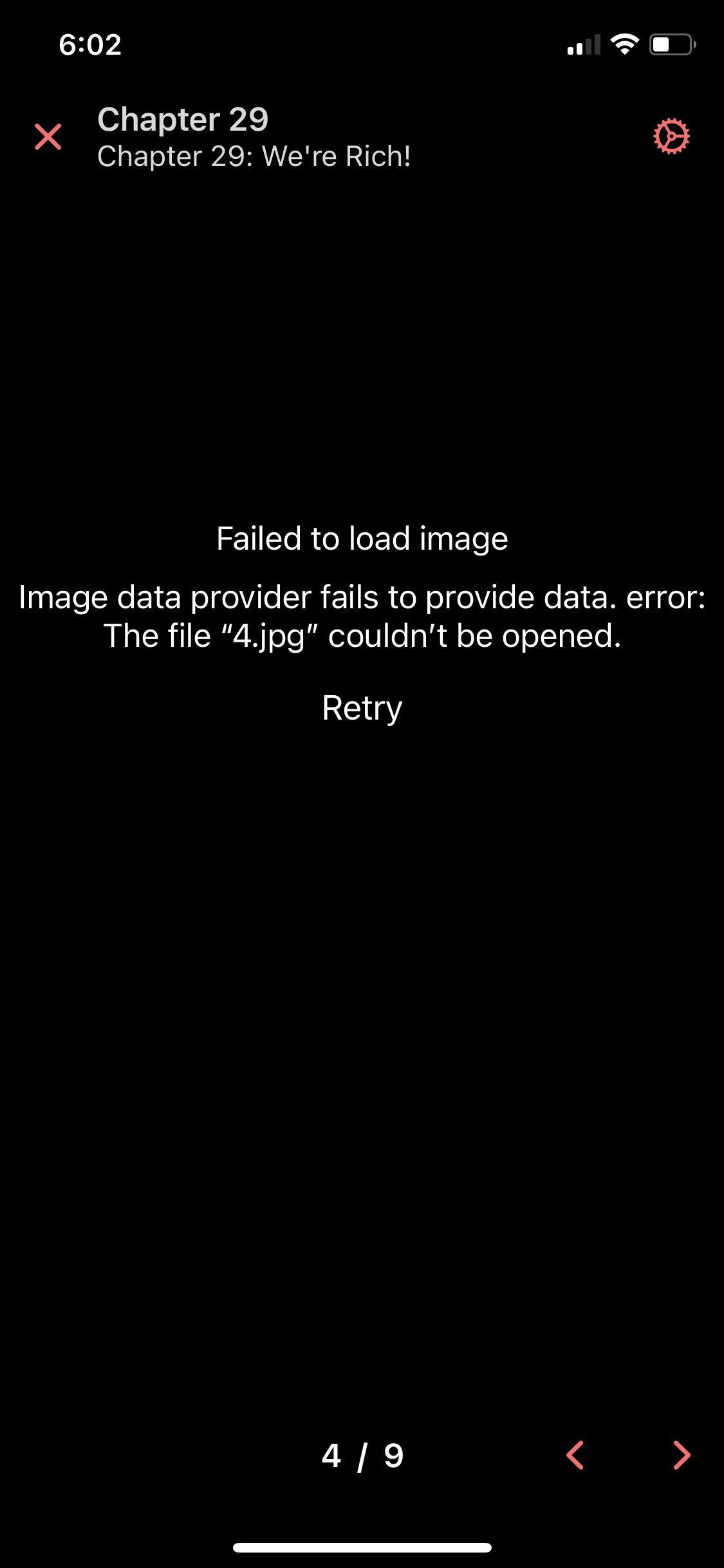 Failed to load image anyone know how to fix certain mangas have this