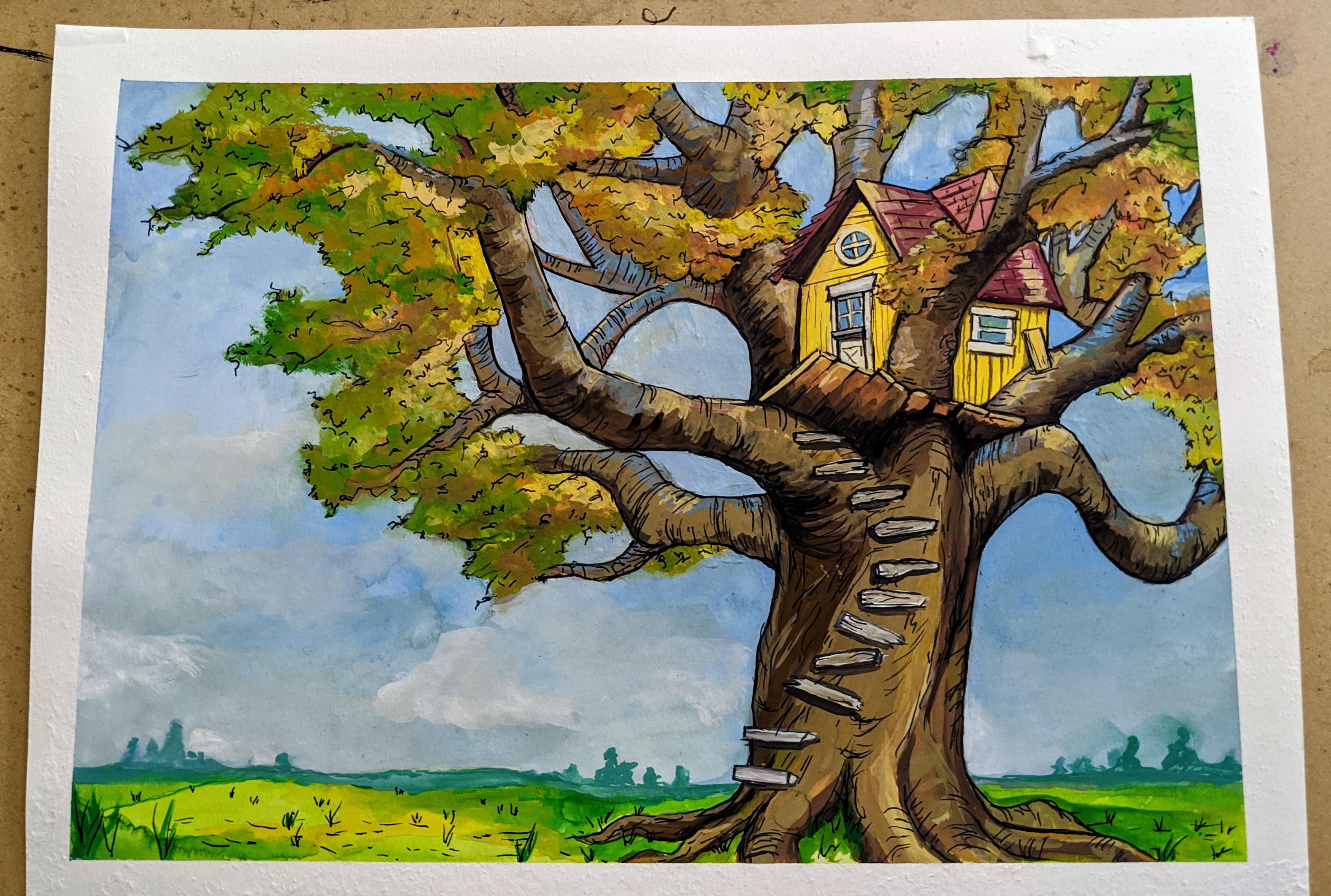 Finally finished painting Owl's House! | Scrolller