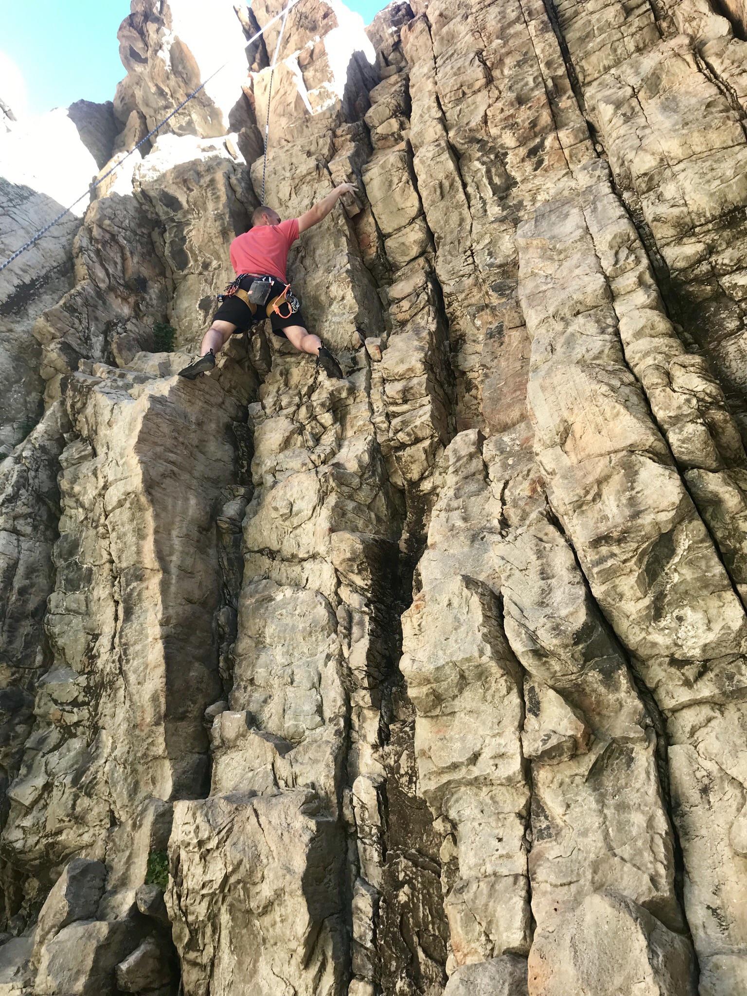 First day back climbing after a decade off! Sure I’m fatter, slower