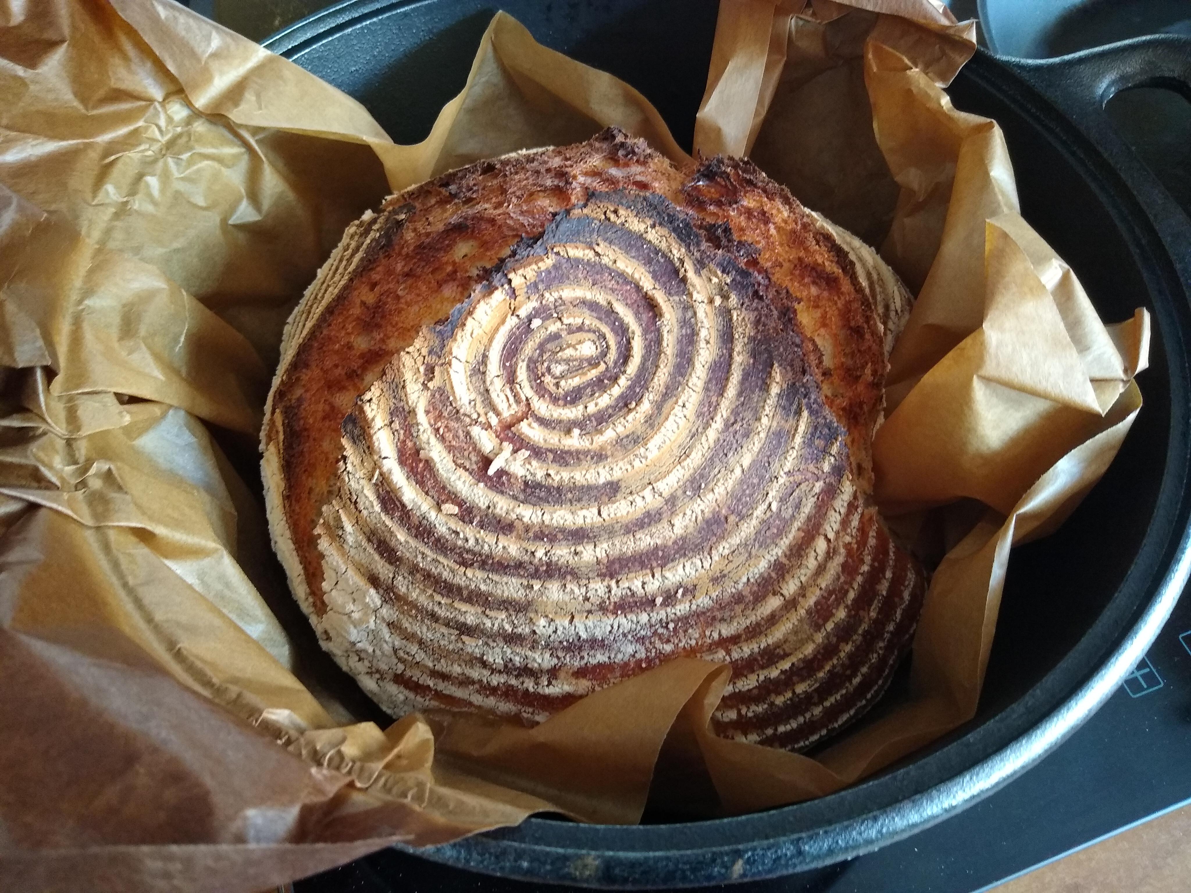 First successful cast iron Dutch oven sourdough bread Scrolller