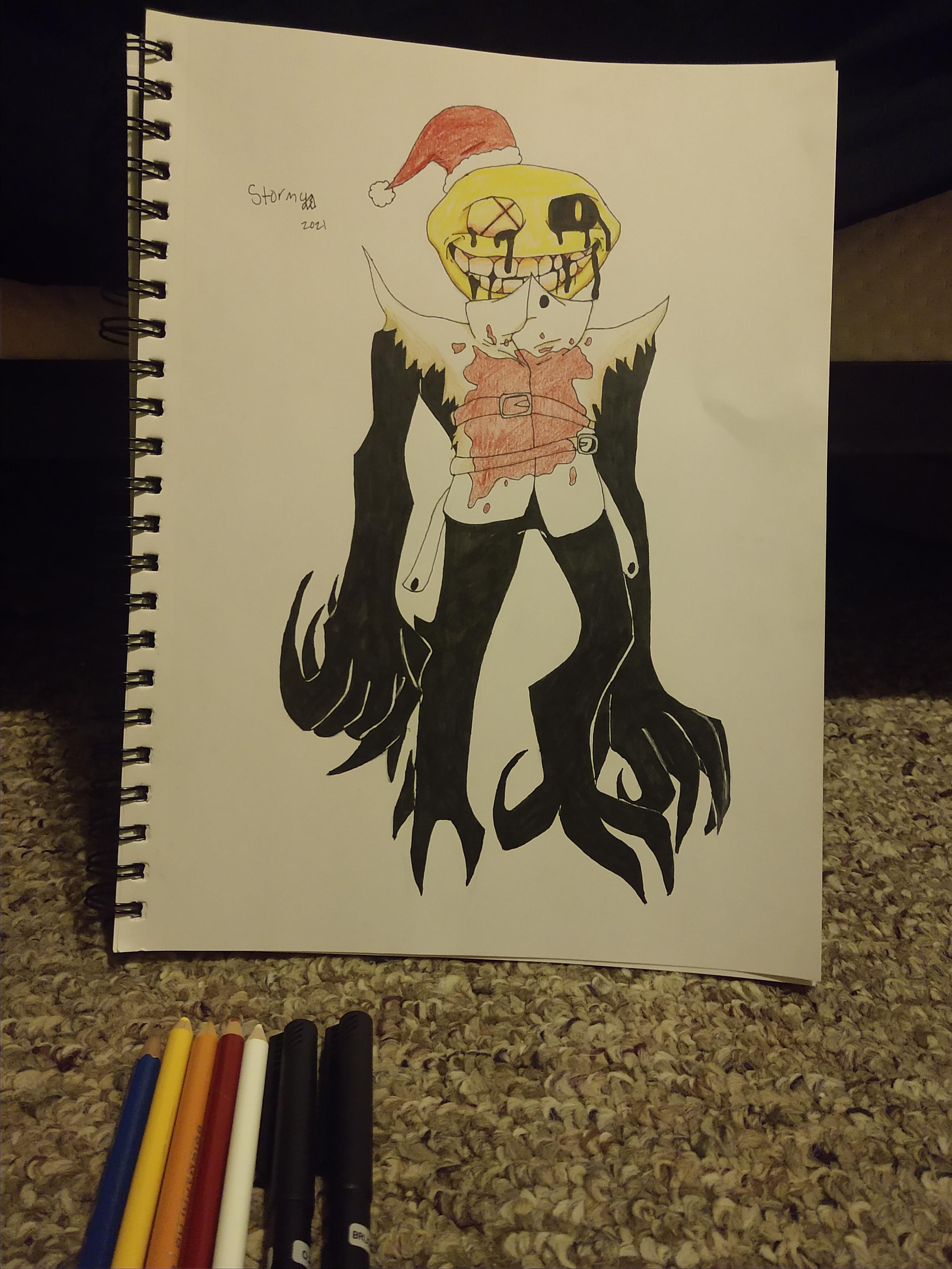 First Time Drawing Lemon Demon From Friday Night Funkin Minus For My ...