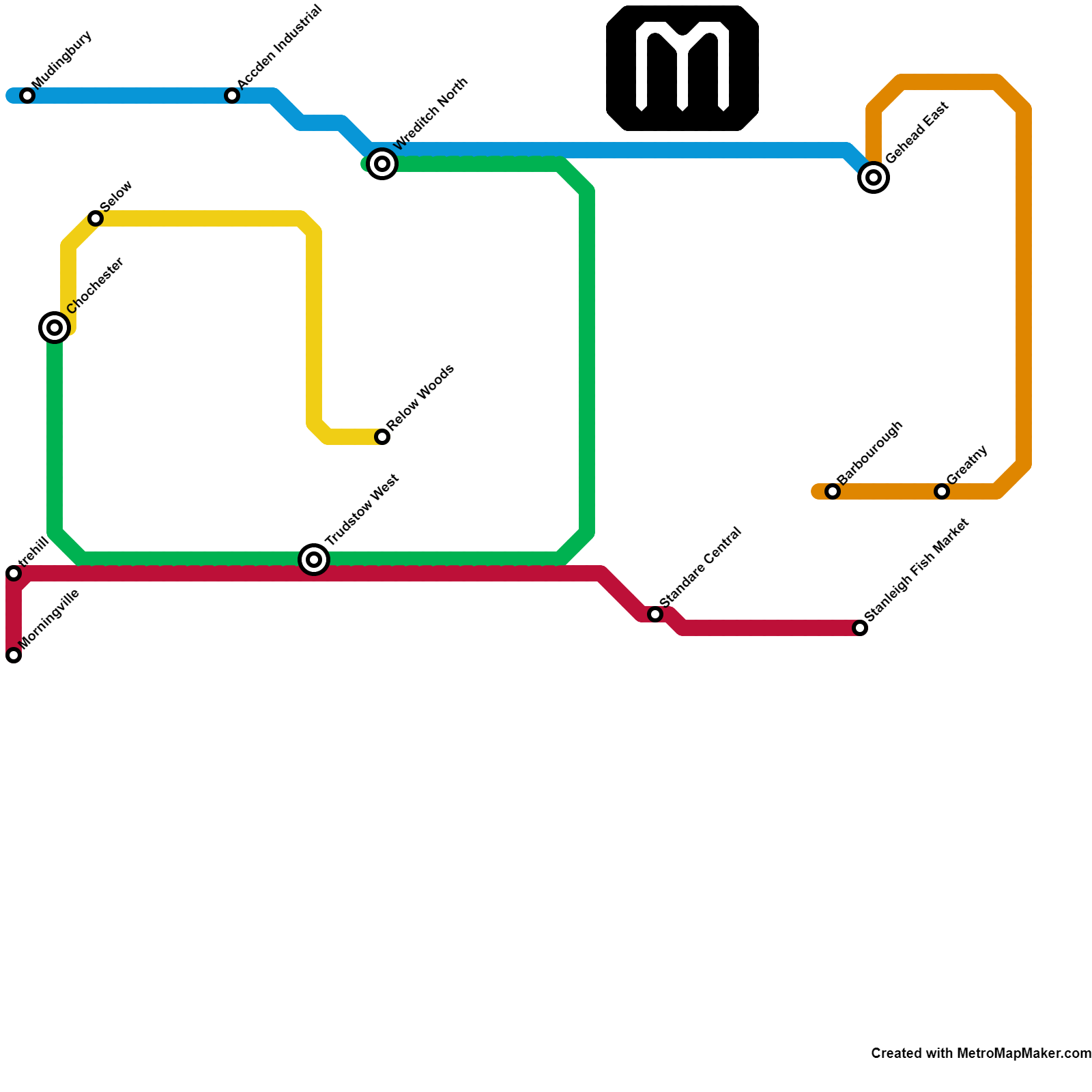 Transfer Metro First time making a Metro map, with transfer stations, any tips for ...