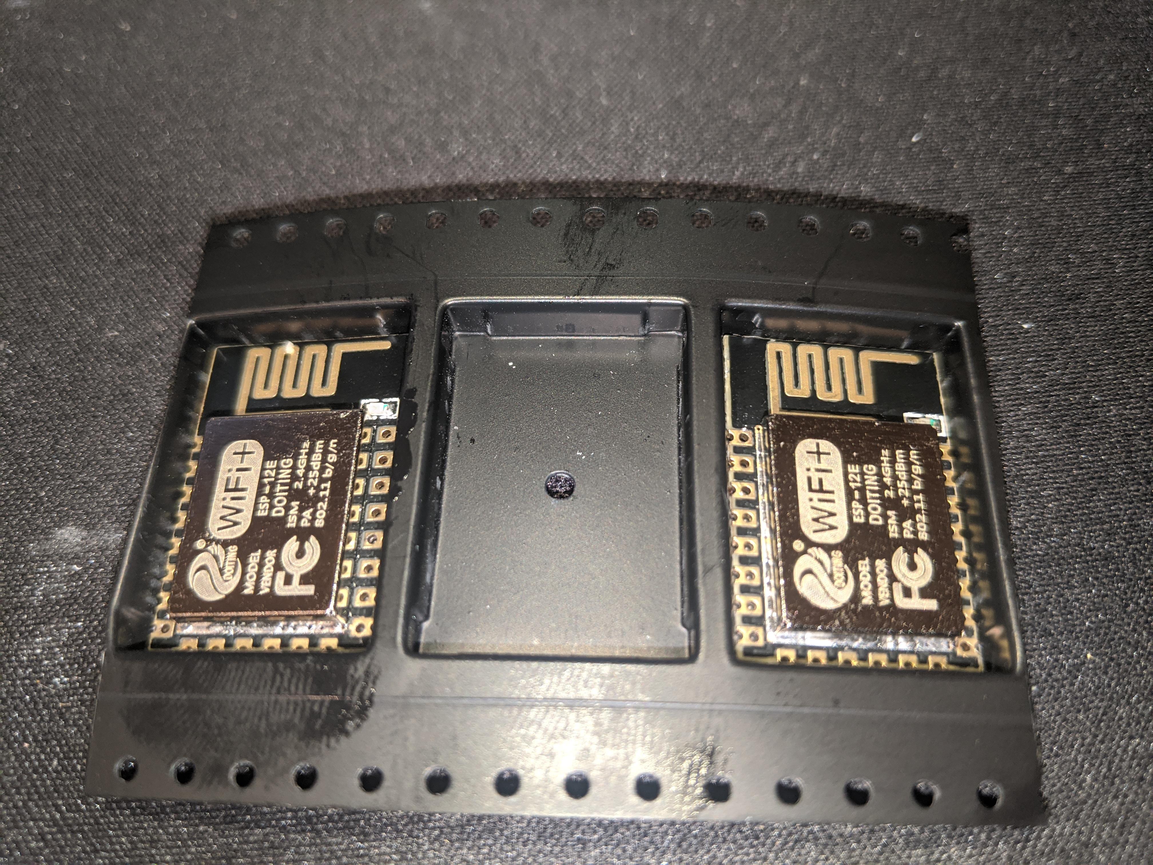 Flashed these esp12 with tasmota and wled firmware which usually works