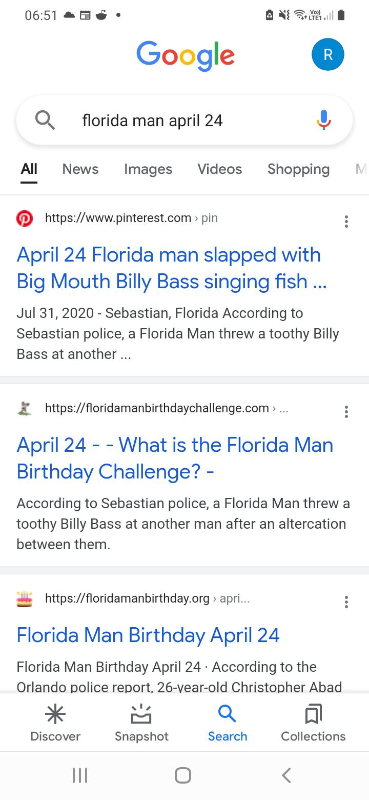 Florida man April 24th | Scrolller