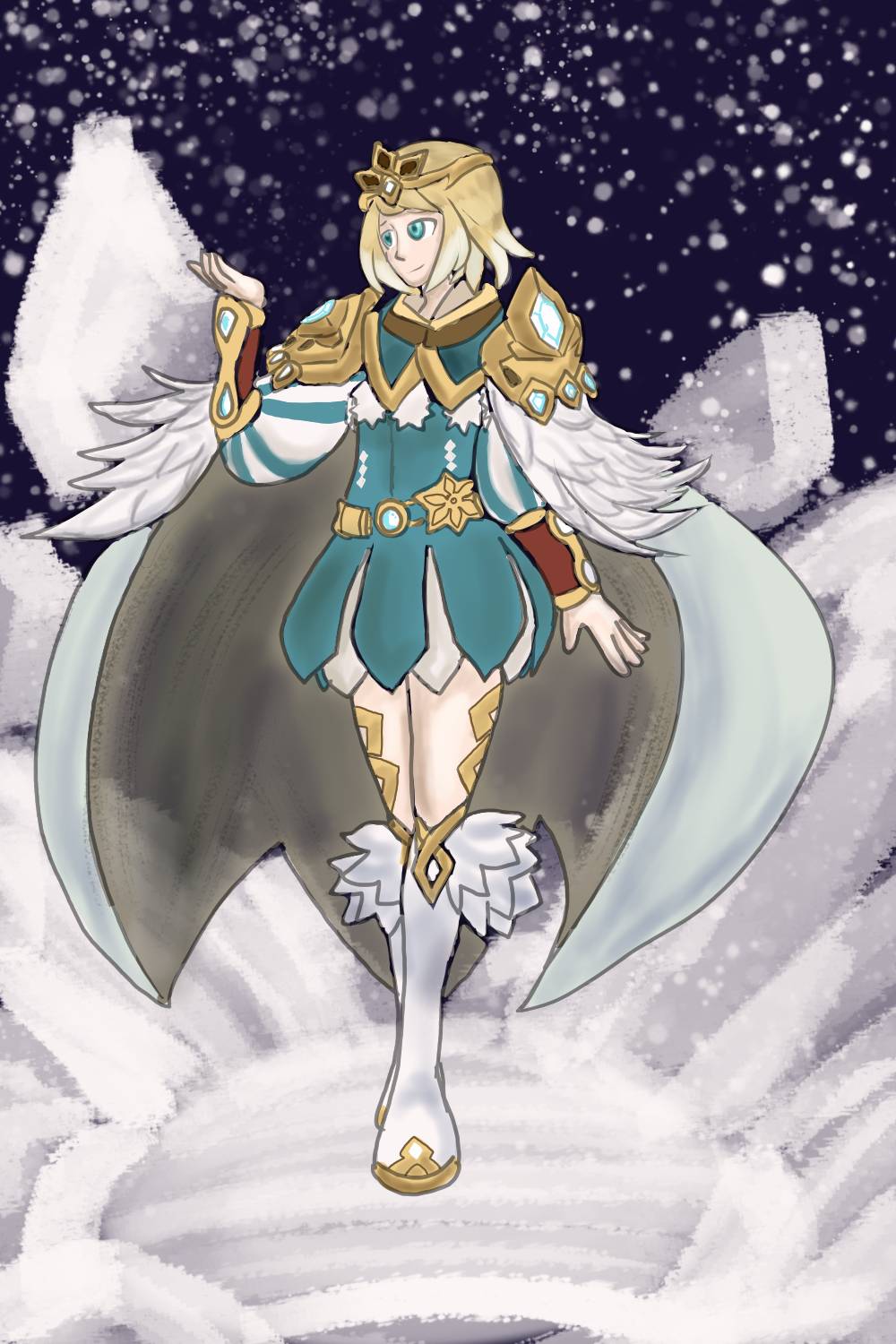 Flower of Ice inspired me to draw Fjorm (OC) | Scrolller