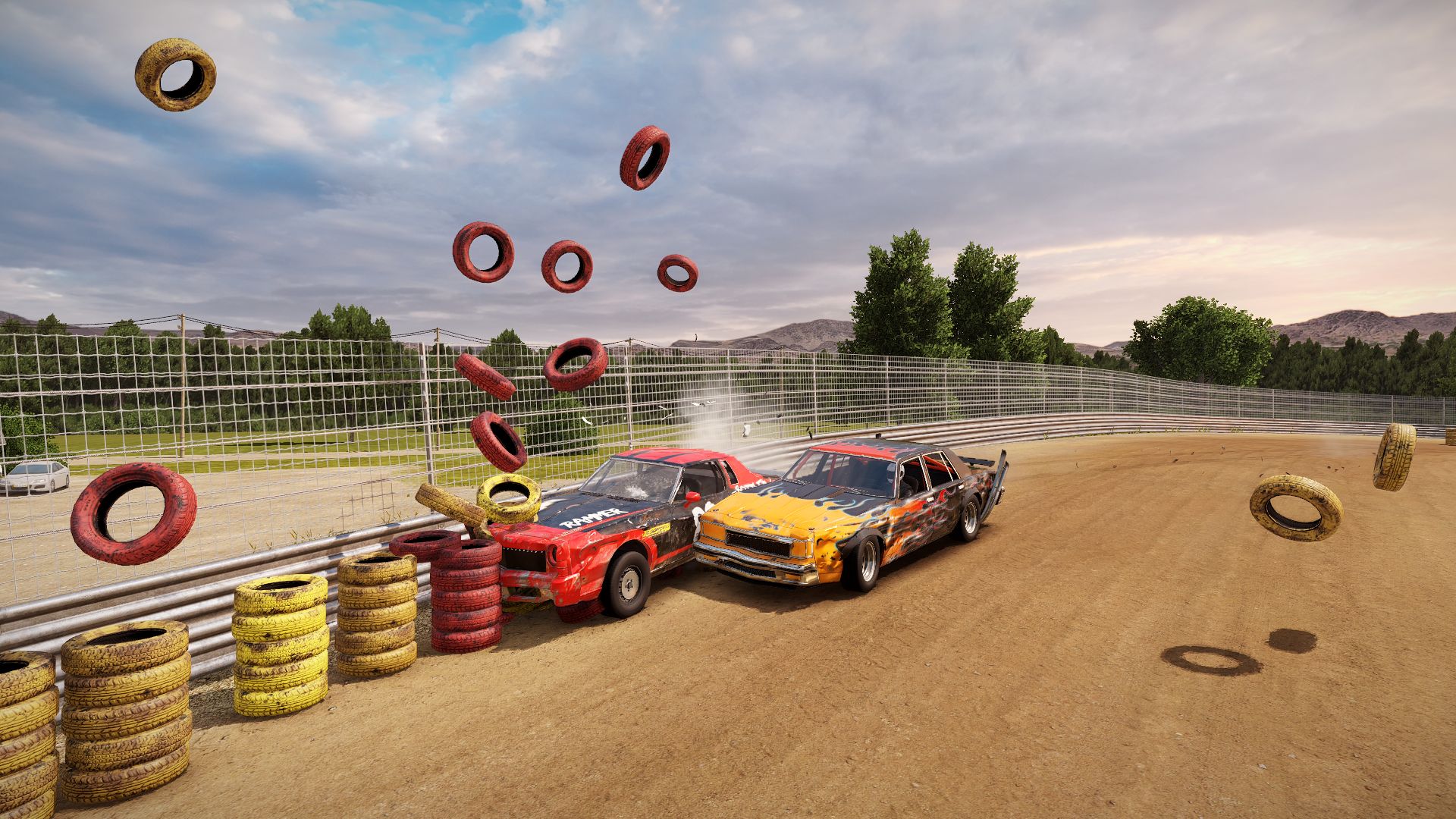 Flying tires makes everything look cooler! | Scrolller