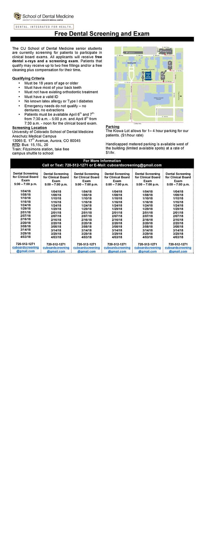 Free dental exam and xrays! Scrolller