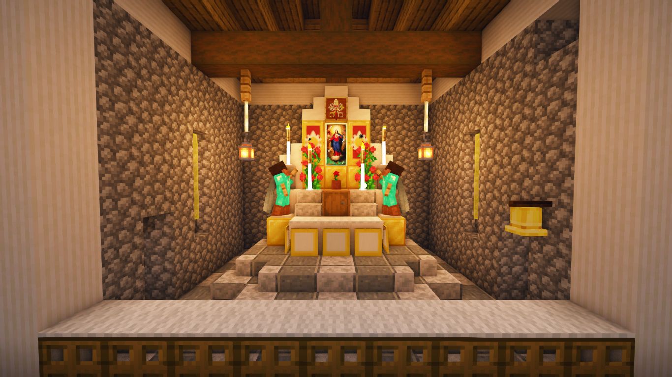 [Free Friday] I made an altar in Minecraft in honor of the Sacred Heart ...
