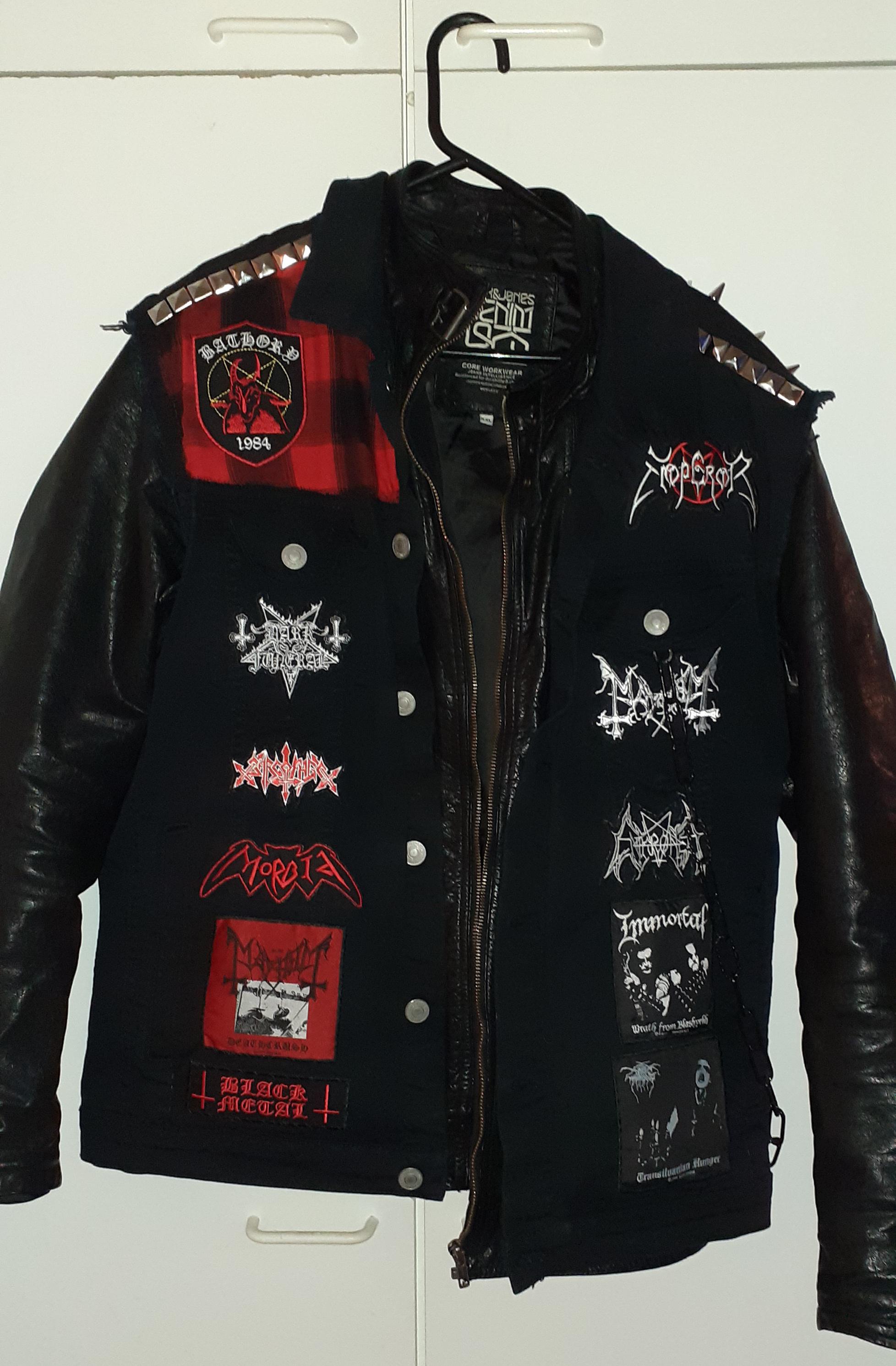 front side of my black metal jacket | Scrolller