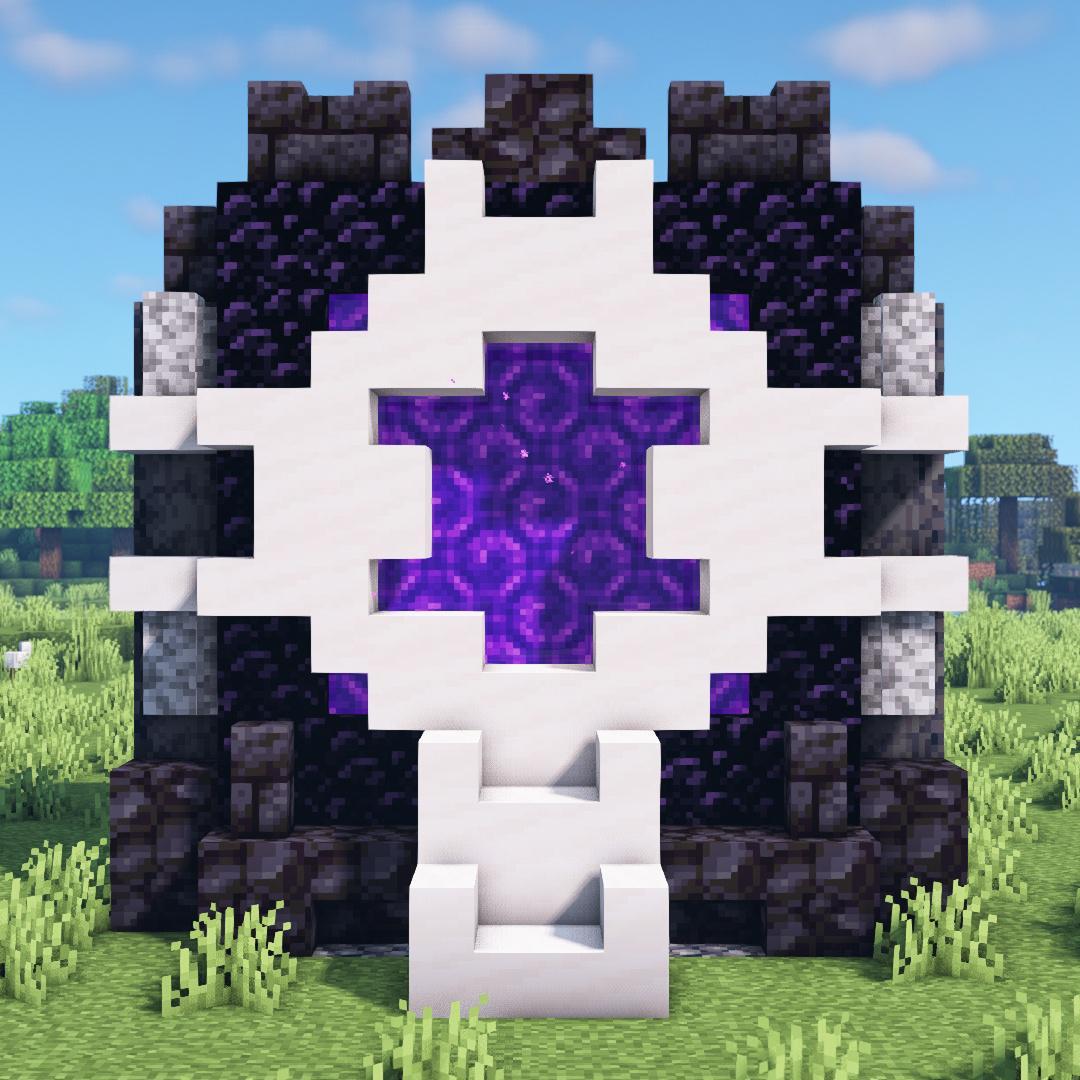 Futuristic nether portal design | Scrolller