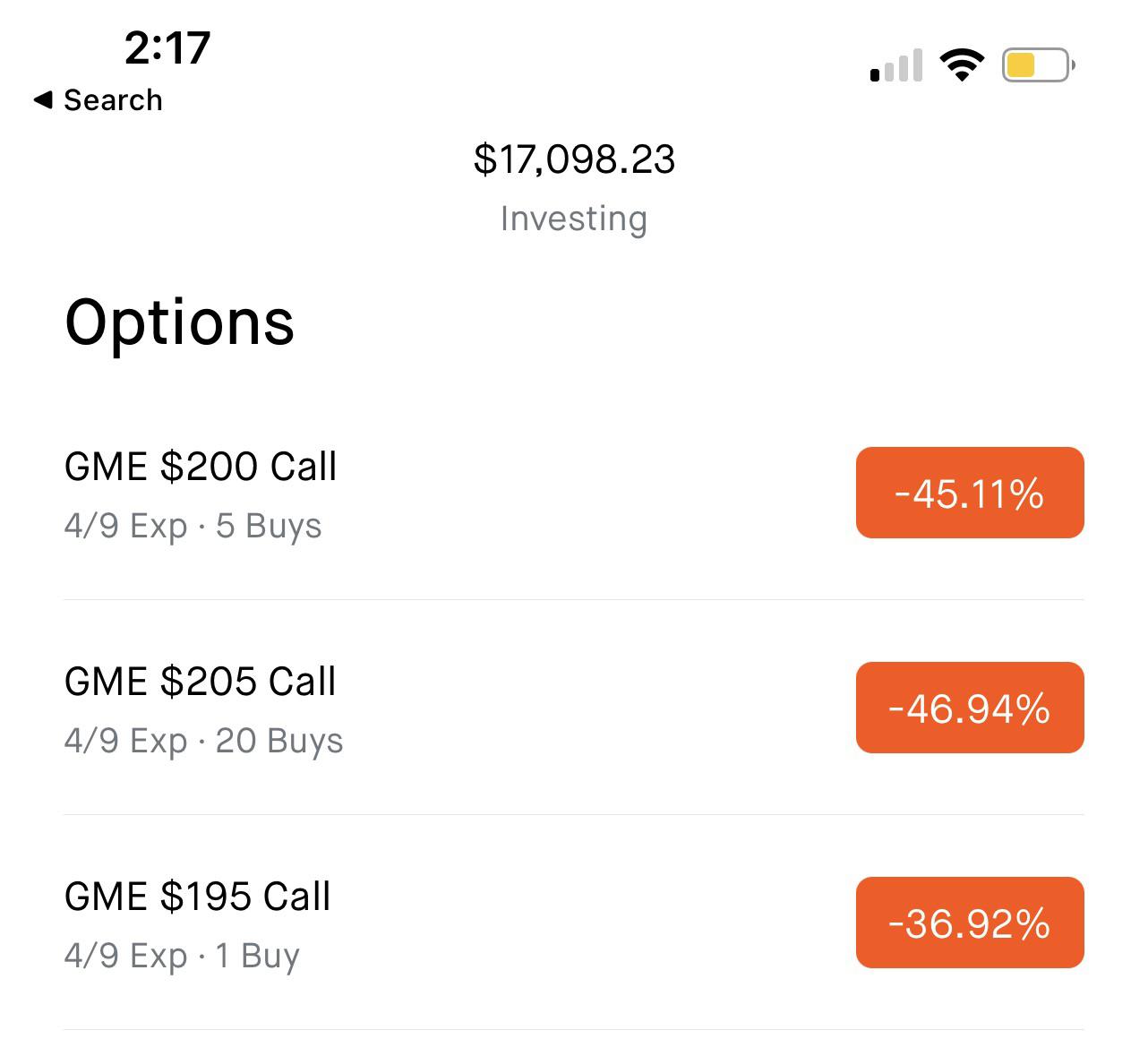 Gme Weeklies Yolo 😅 Guys Please Give Me Some Confirmation Bias Feeling Pretty 🌈🌈 Scrolller 7480